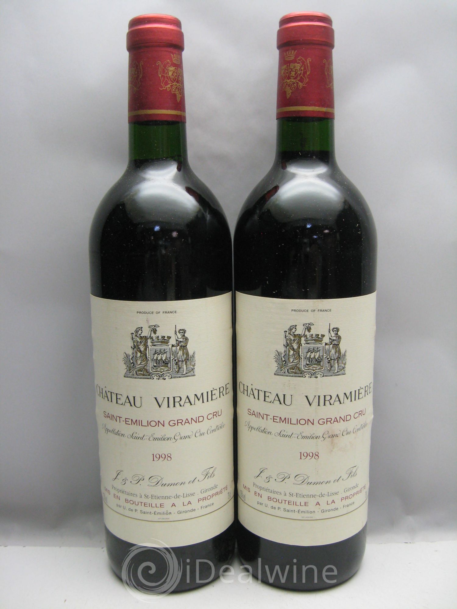 Bordeaux Château Viramière St Emilon Grand Cru (sans prix de réserve) 1998 - Posten von 2 Flaschen - 0