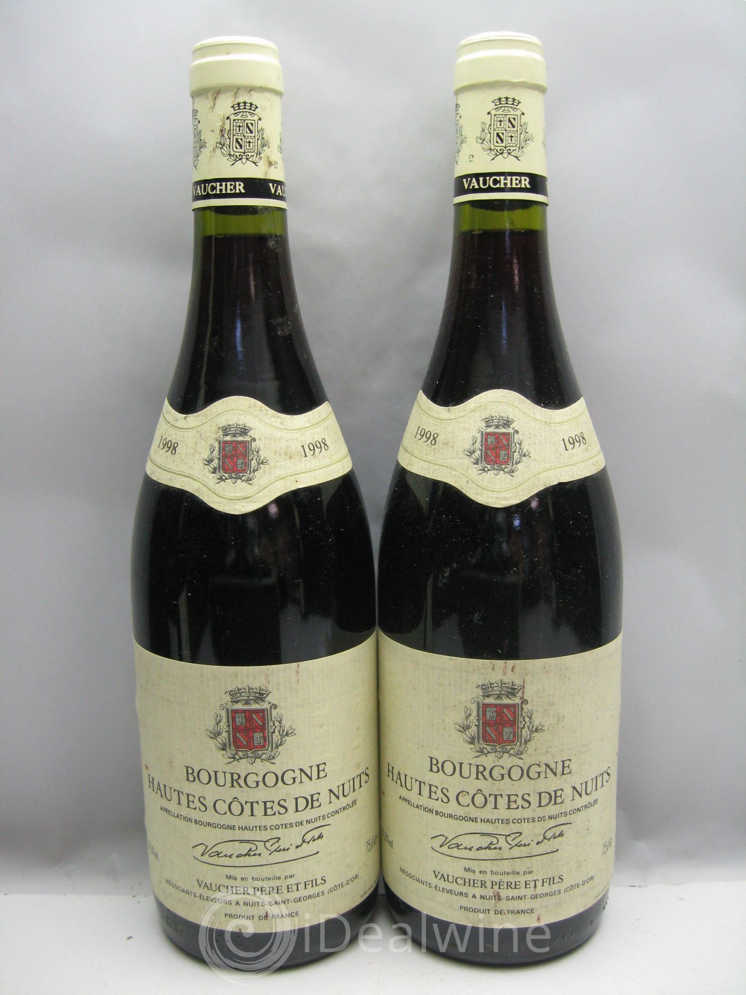 Hautes-Côtes de Nuits Vaucher Père&Fils (sans prix de réserve) 1998 - Posten von 2 Flaschen - 0