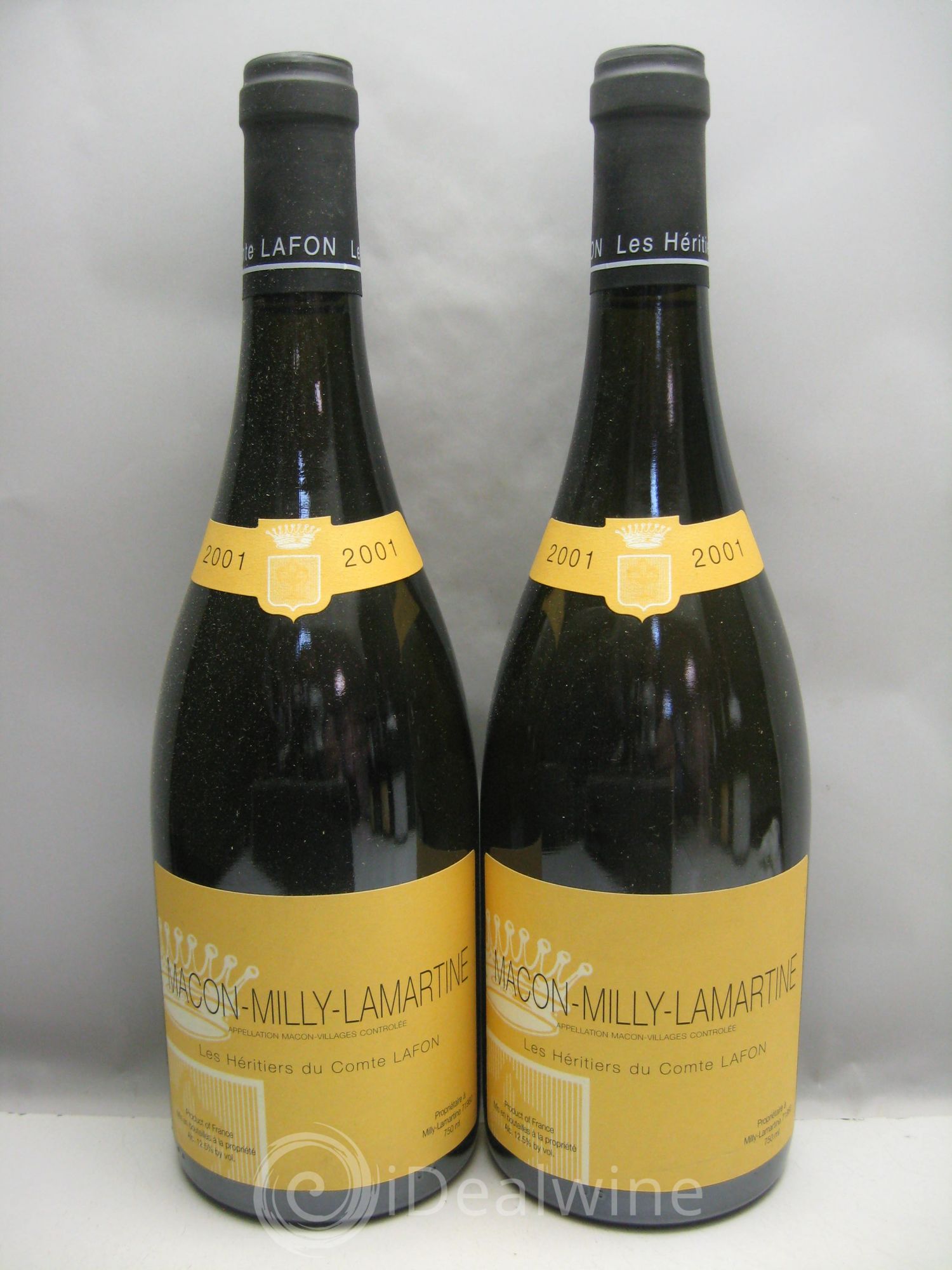 Mâcon Milly Lamartine - Comtes Lafon (sans prix de réserve) 2001 - Posten von 2 Flaschen - 0