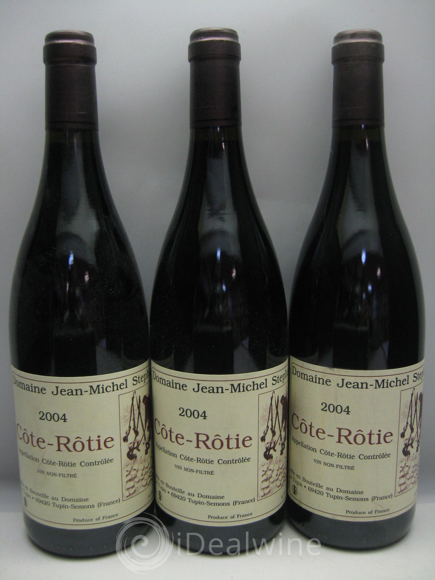 Côte-Rôtie Jean-Michel Stephan (sans prix de réserve) 2004 - Lot de 3 bouteilles - 0