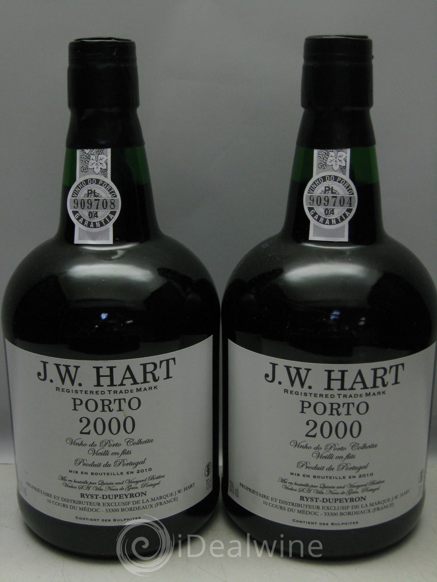Porto JW Hart (sans prix de réserve) 2000 - Posten von 2 Flaschen - 0