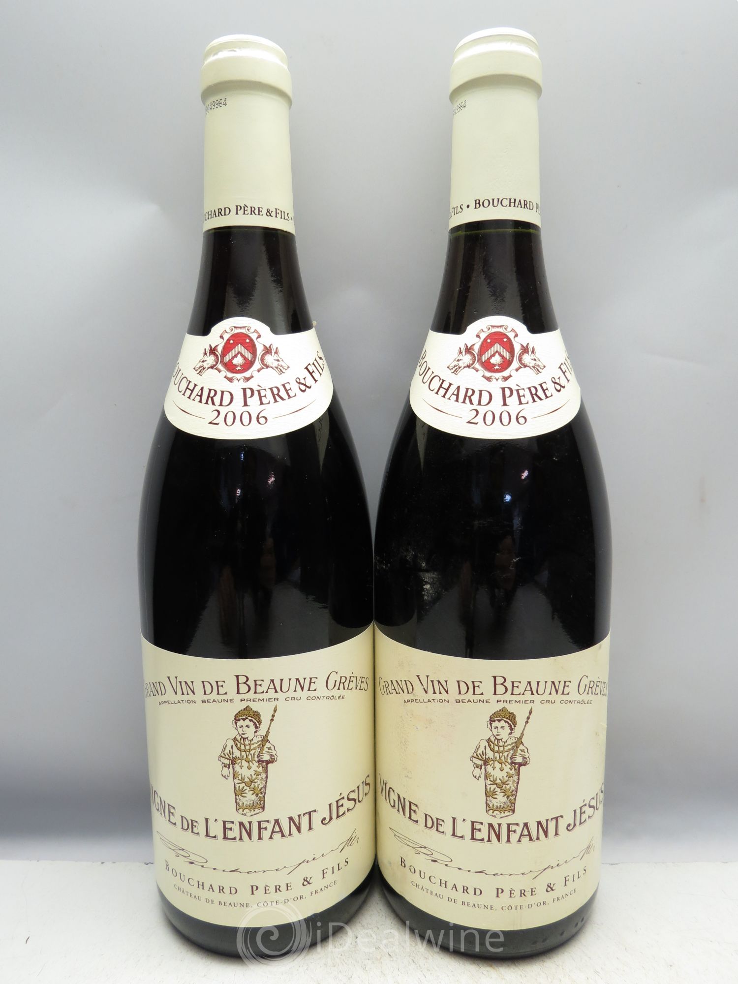 Beaune 1er Cru Grèves - Vigne de l'Enfant Jésus Bouchard Père & Fils (sans prix de réserve) 2006 - Lot de 2 bouteilles - 0