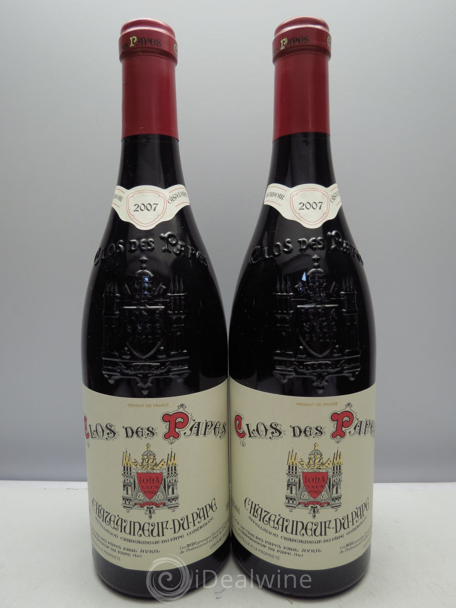 Châteauneuf-du-Pape Clos des Papes - Paul Avril (sans prix de réserve) 2007 - Lot de 2 bouteilles - 0