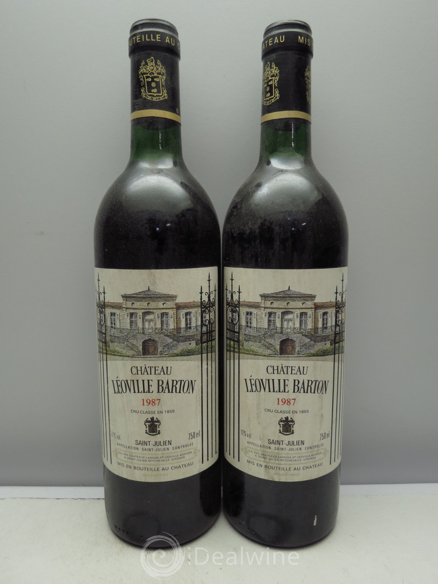 Château Léoville Barton 2ème Grand Cru Classé (sans prix de réserve) 1987 - Lot de 2 bouteilles - 0