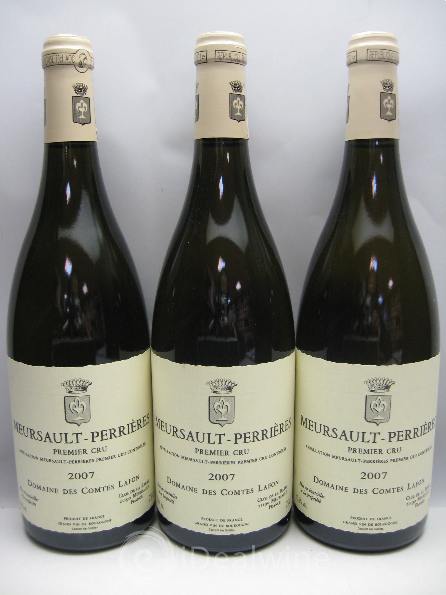 Meursault 1er Cru Perrières Comtes Lafon (Domaine des) 2007 - Lot de 3 bouteilles - 0