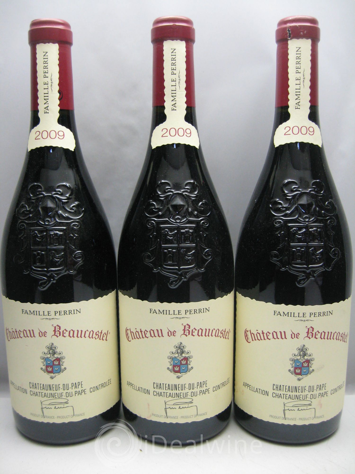 Châteauneuf-du-Pape Château de Beaucastel Famille Perrin 2009 - Lot de 3 bouteilles - 0