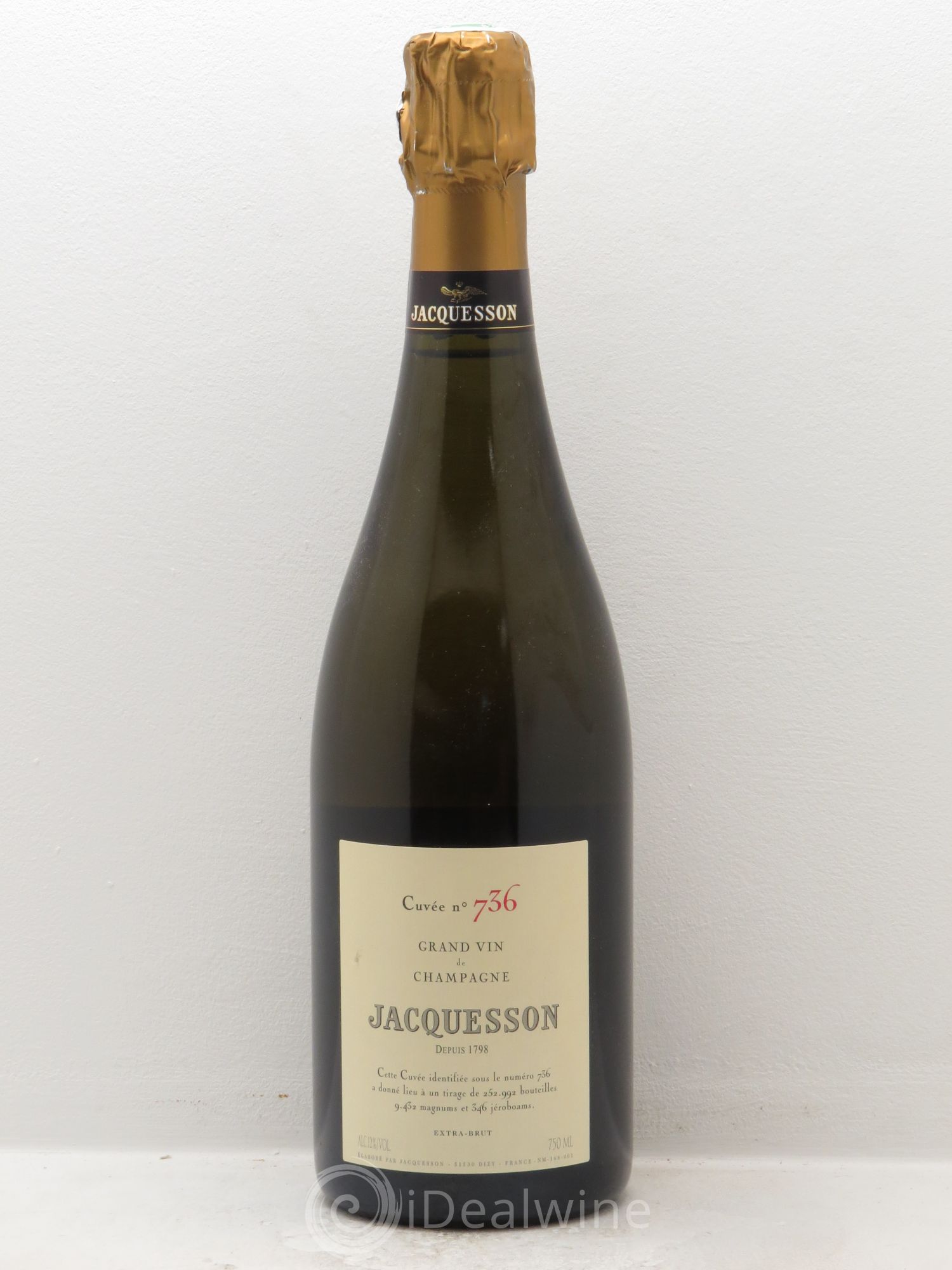 Cuvée 736 Jacquesson (sans prix de réserve) - Lot de 1 bouteille - 0