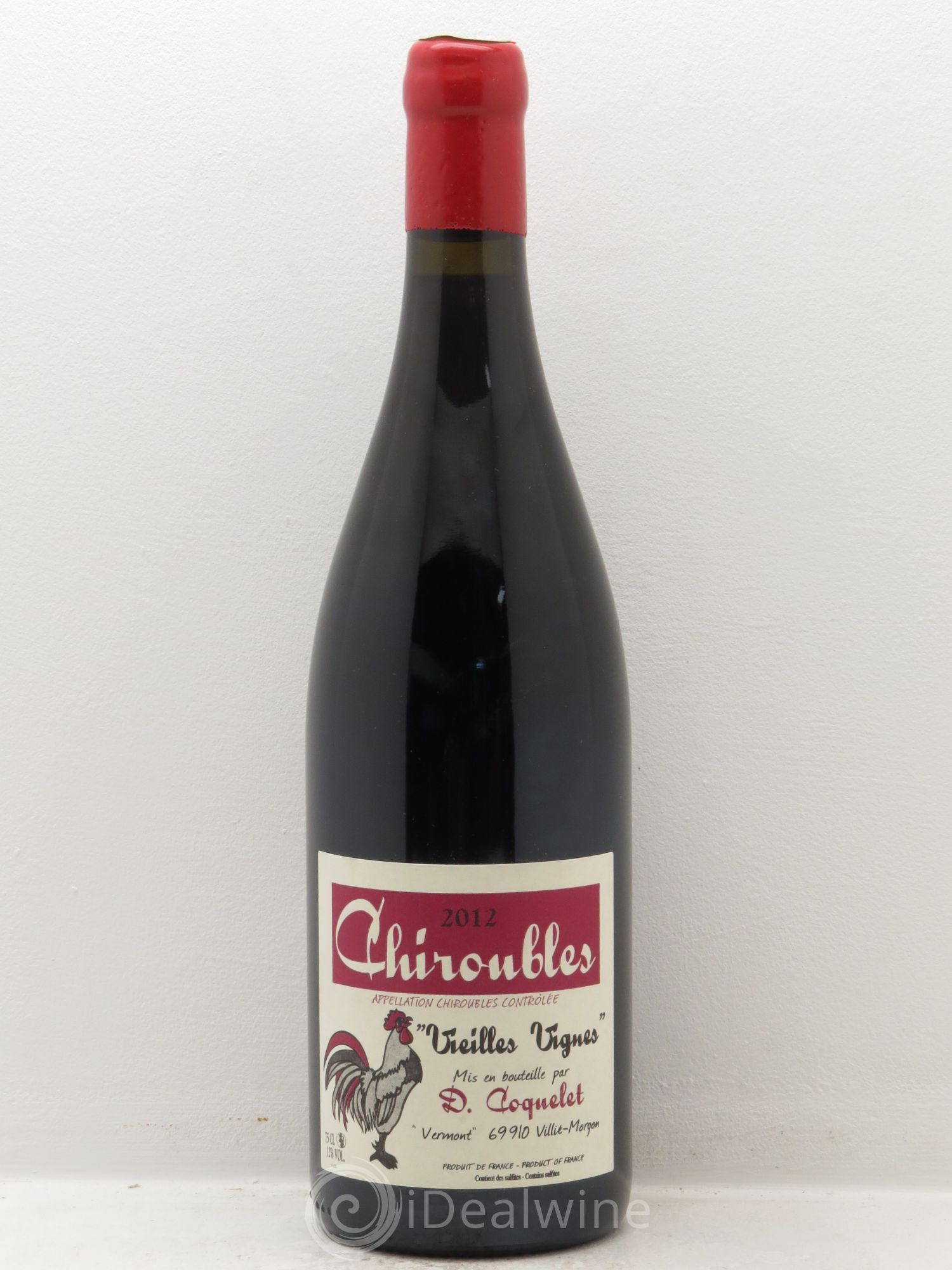 Chiroubles Vieilles Vignes - Coquelet (sans prix de réserve) 2012 - Posten von 1 Flasche - 0