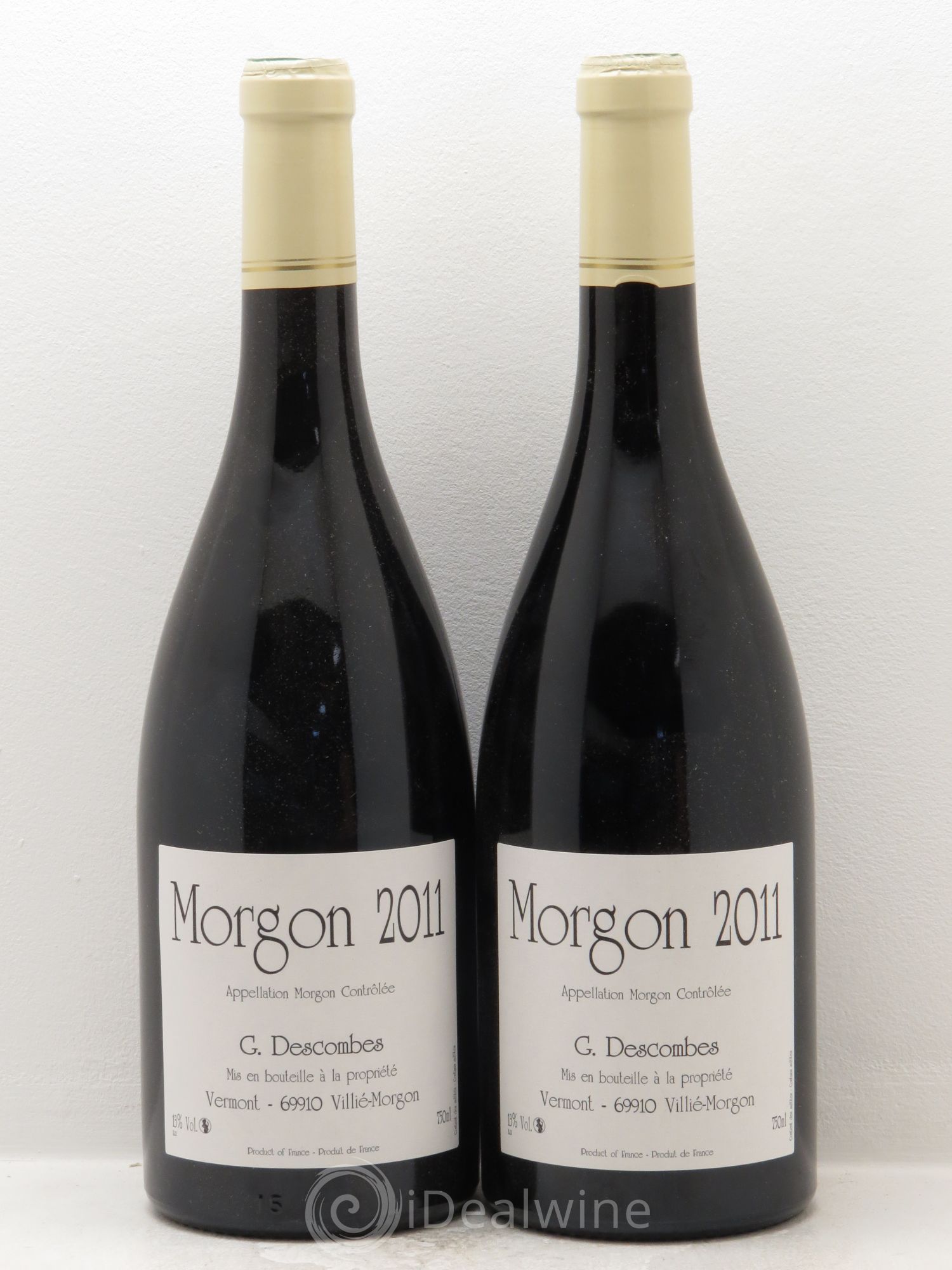 Morgon Vieilles vignes Georges Descombes (Domaine) (sans prix de réserve) 2011 - Lot de 2 bouteilles - 0