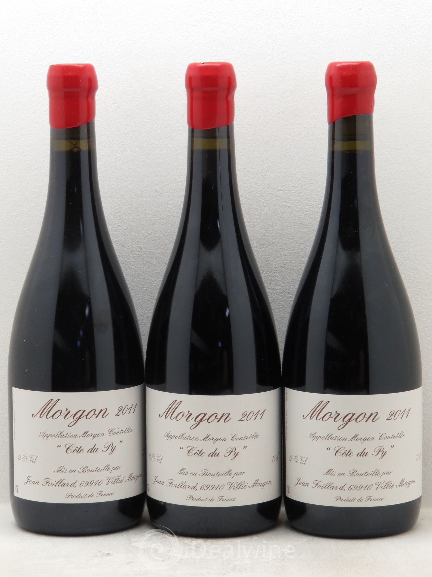 Morgon Côte du Py Jean Foillard (sans prix de réserve) 2011 - Lot de 3 bouteilles - 0