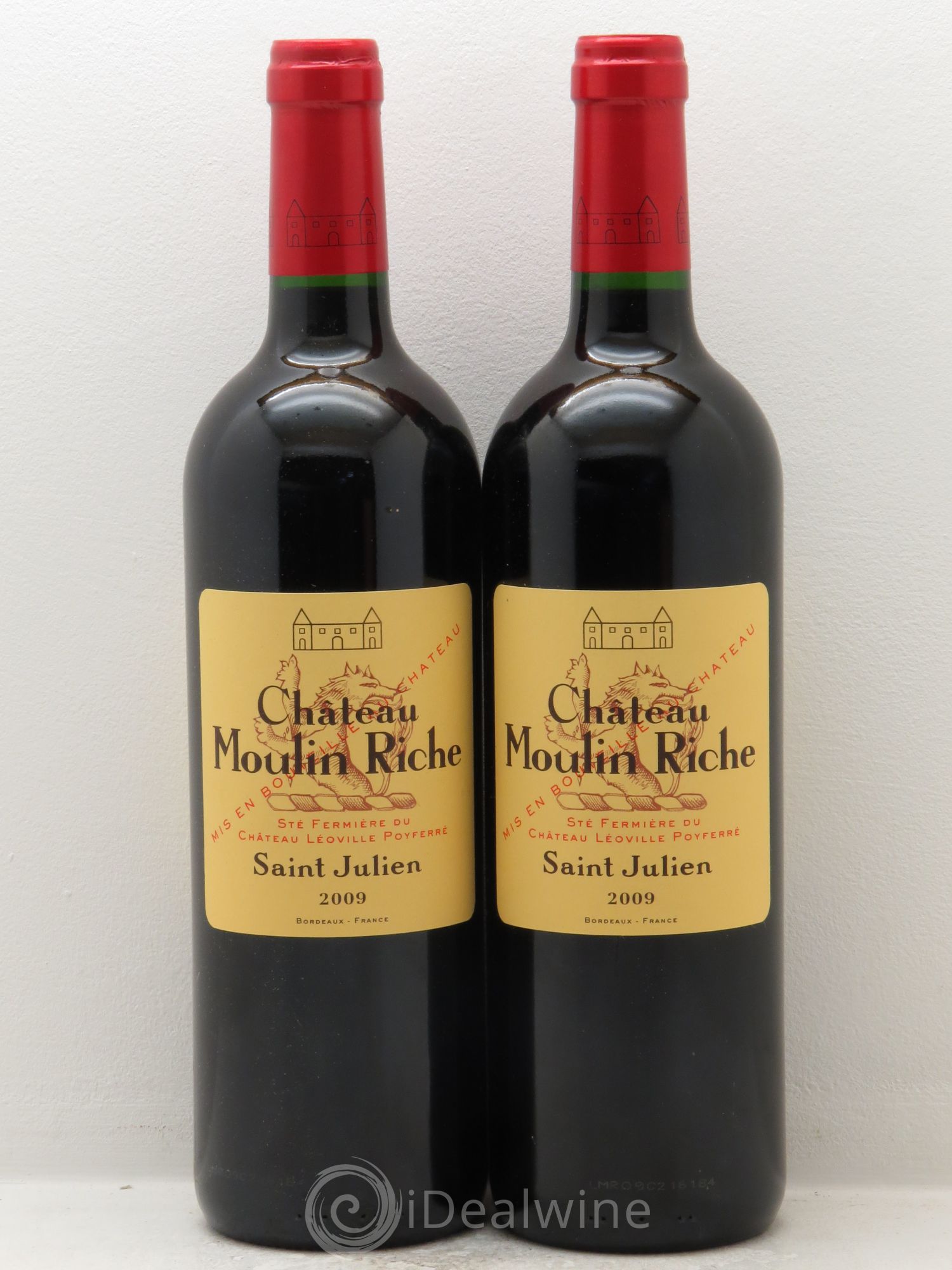 Château Moulin Riche (sans prix de réserve) 2009 - Lot de 2 bouteilles - 0