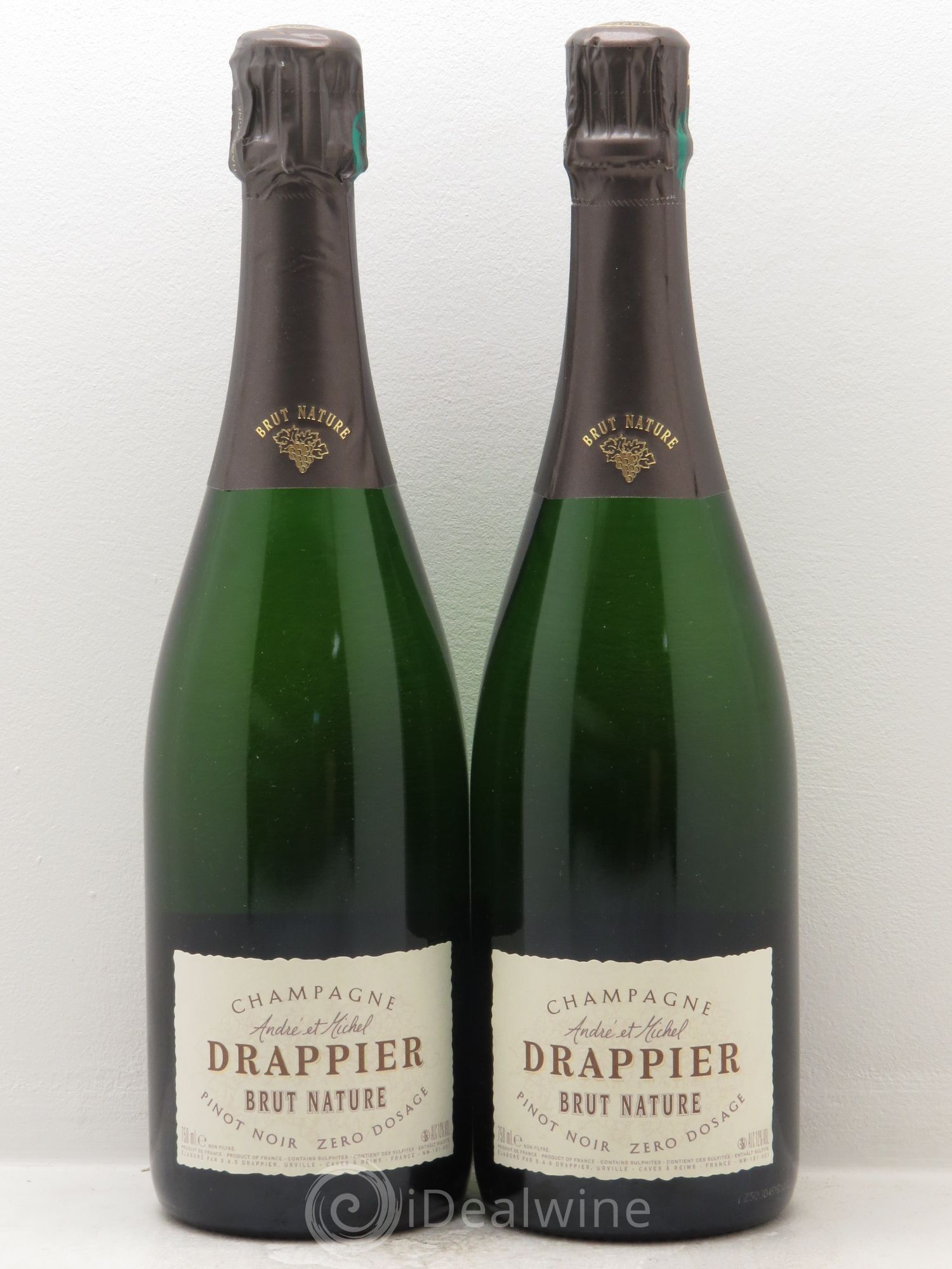 Brut Nature Drappier (no reserve) - Lot of 2 bottles - 0