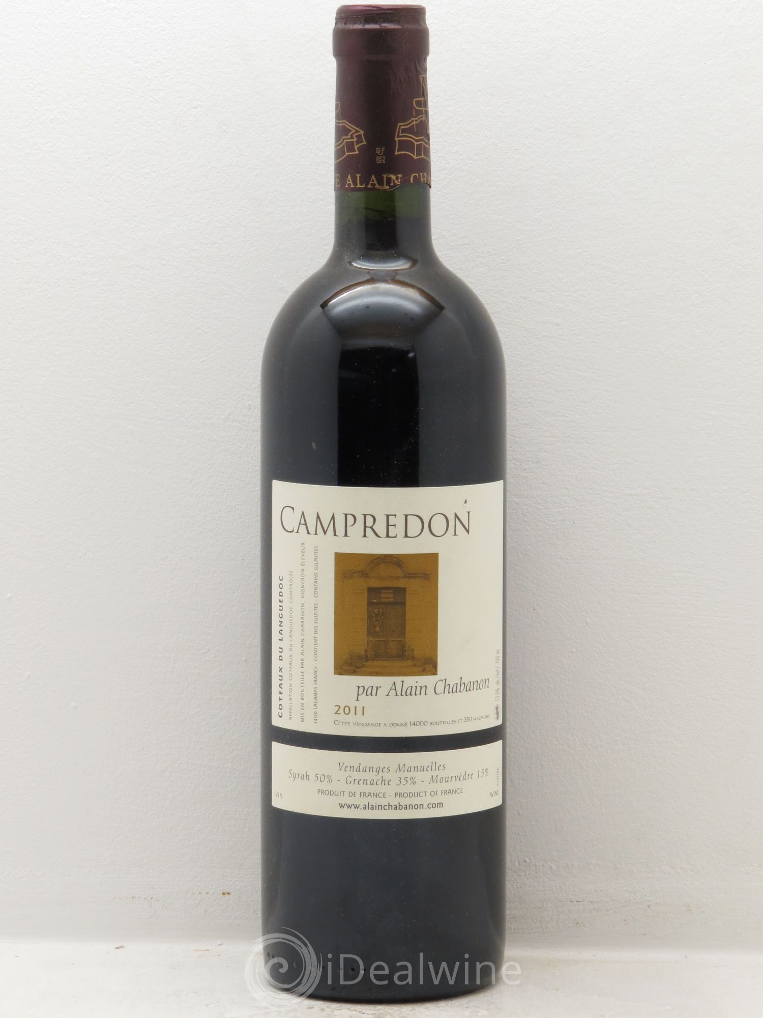 Terrasse du Larzac (anciennement Coteaux du Languedoc) Campredon Alain Chabanon (Domaine) (sans prix de réserve) 2011 - Lot de 1 bouteille - 0