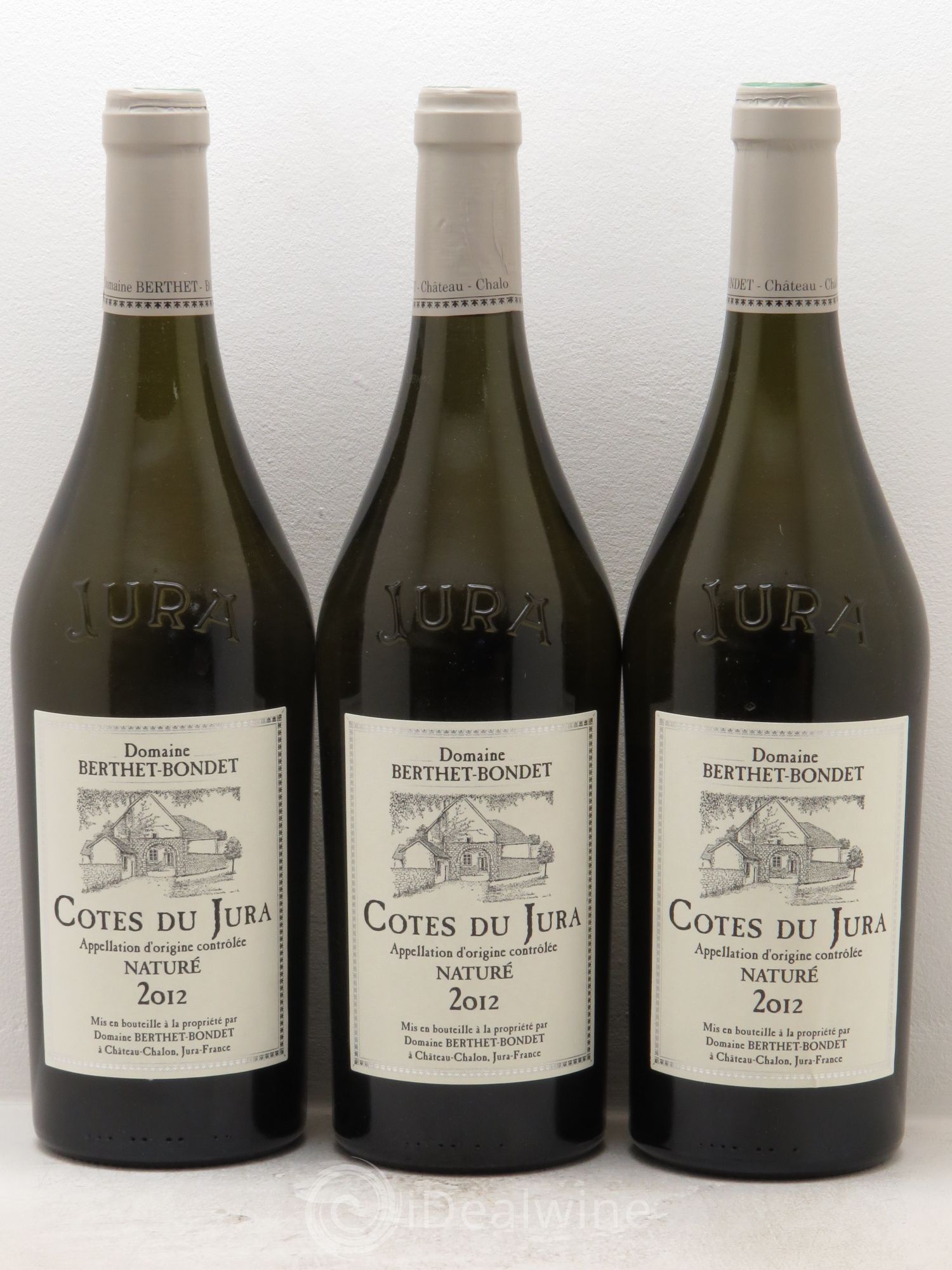Côtes du Jura Nature Berthet-Bondet (sans prix de réserve) 2012 - Posten von 3 Flaschen - 0