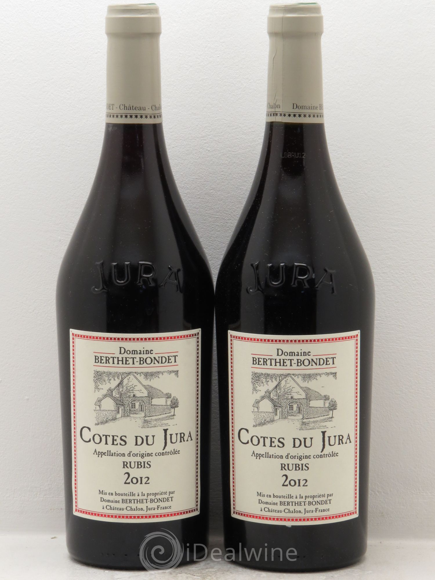 Côtes du Jura Rubis Berthet-Bondet (senza prezzo di riserva) 2012 - Lotto di 2 bottiglie - 0
