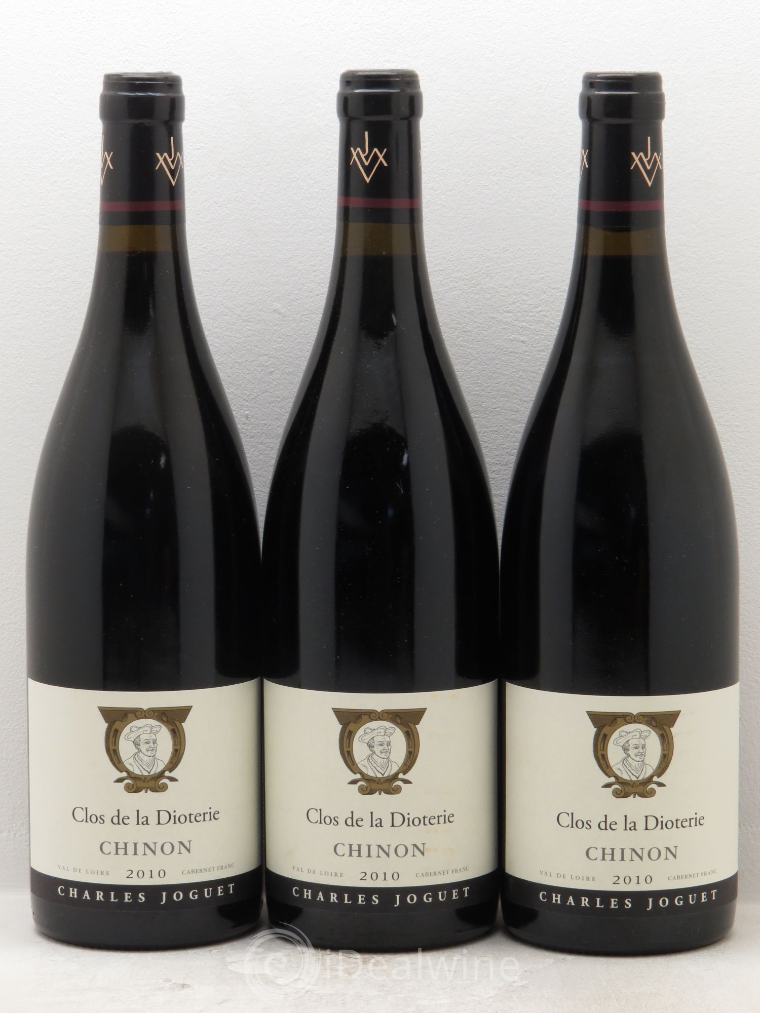 Chinon Clos de La Dioterie Charles Joguet (sans prix de réserve) 2010 - Lot de 3 bouteilles - 0