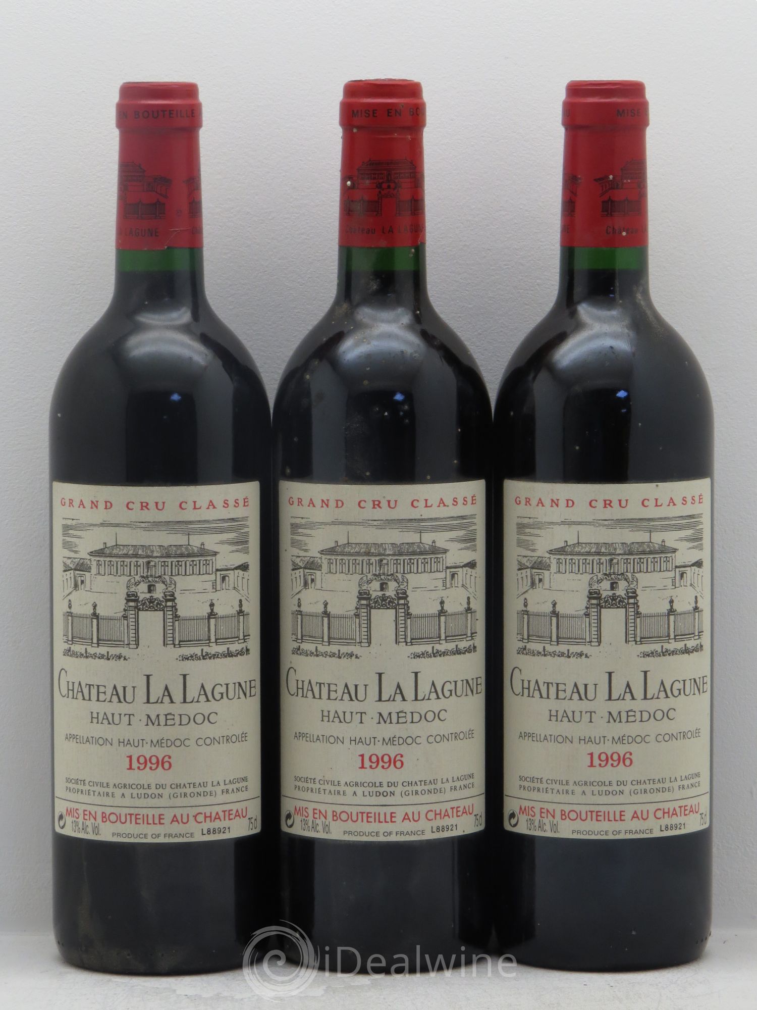 Château la Lagune 3ème Grand Cru Classé (sans prix de réserve) 1996 - Lot de 3 bouteilles - 0