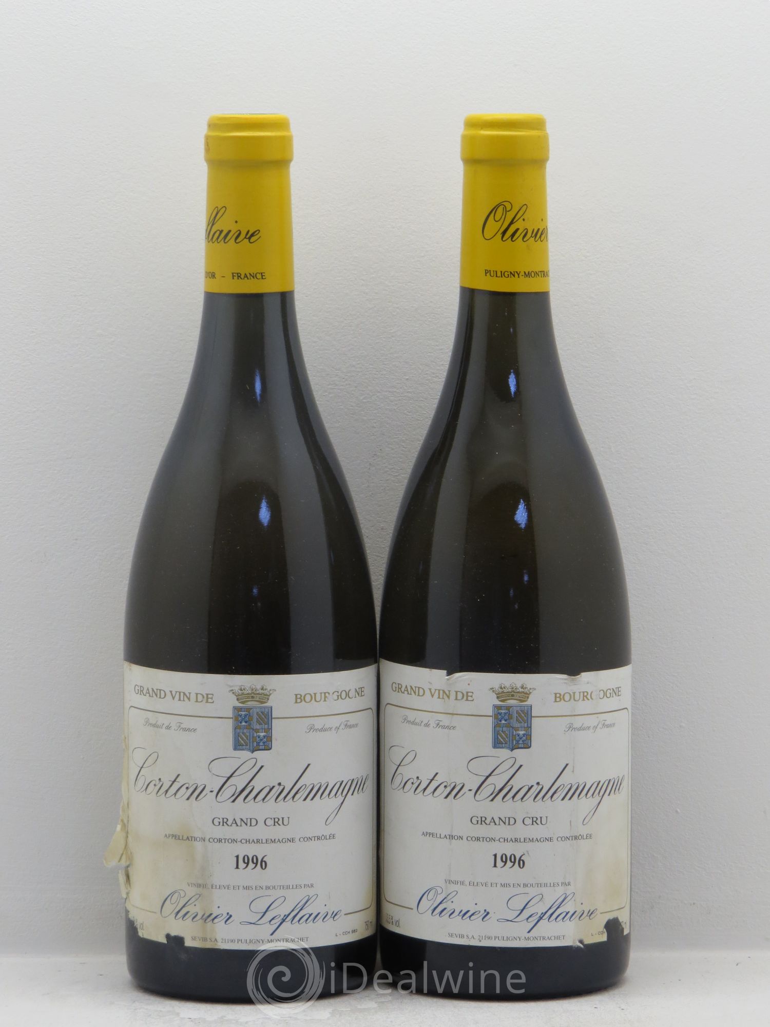 Corton-Charlemagne Grand Cru (sans prix de réserve) 1996 - Lot de 2 bouteilles - 0