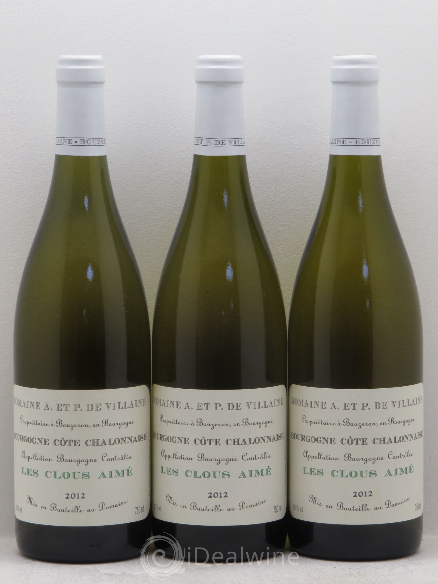 Bourgogne Côte Chalonnaise Les Cloux Aimés - De Villaine (sans prix de réserve) 2012 - Posten von 3 Flaschen - 0