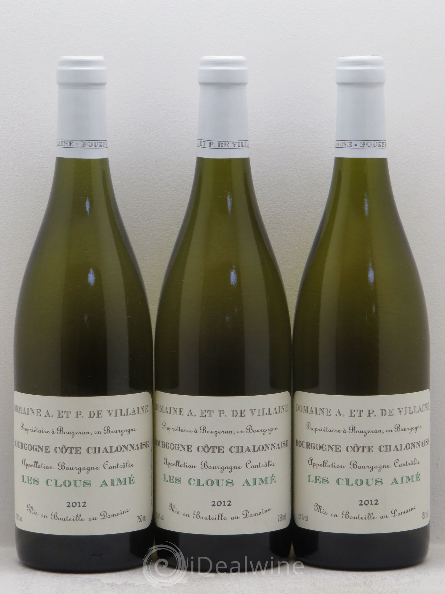 Bourgogne Côte Chalonnaise Les Cloux Aimés - De Villaine (sans prix de réserve) 2012 - Posten von 3 Flaschen - 0