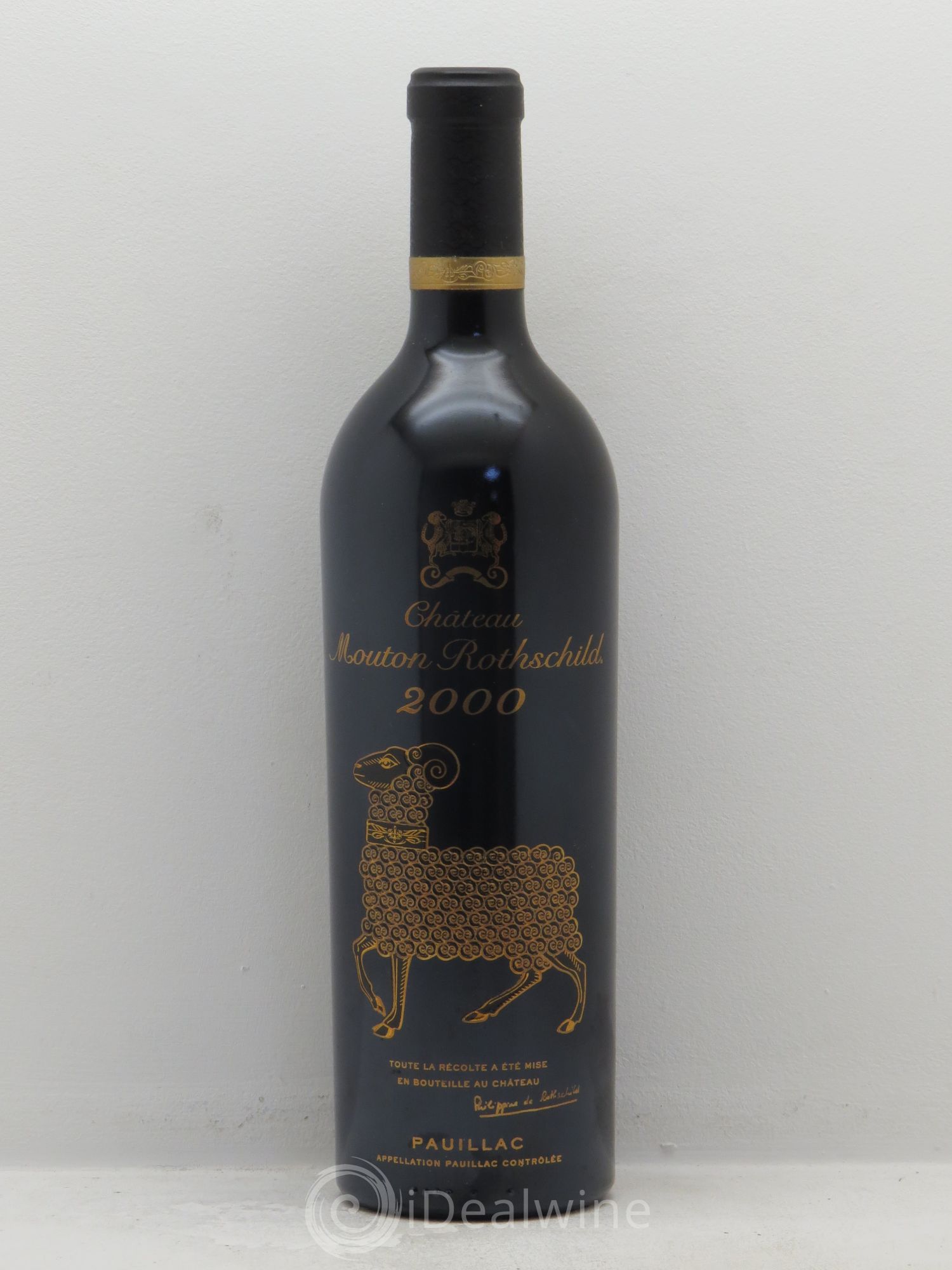 Château Mouton Rothschild 1er Grand Cru Classé 2000 - Lot de 1 bouteille - 0
