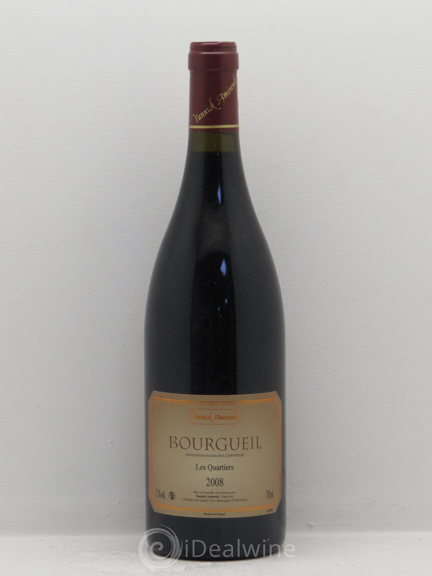 Bourgueil Les Quartiers Yannick Amirault (Domaine) (sans prix de réserve) 2008 - Lot de 1 bouteille - 0