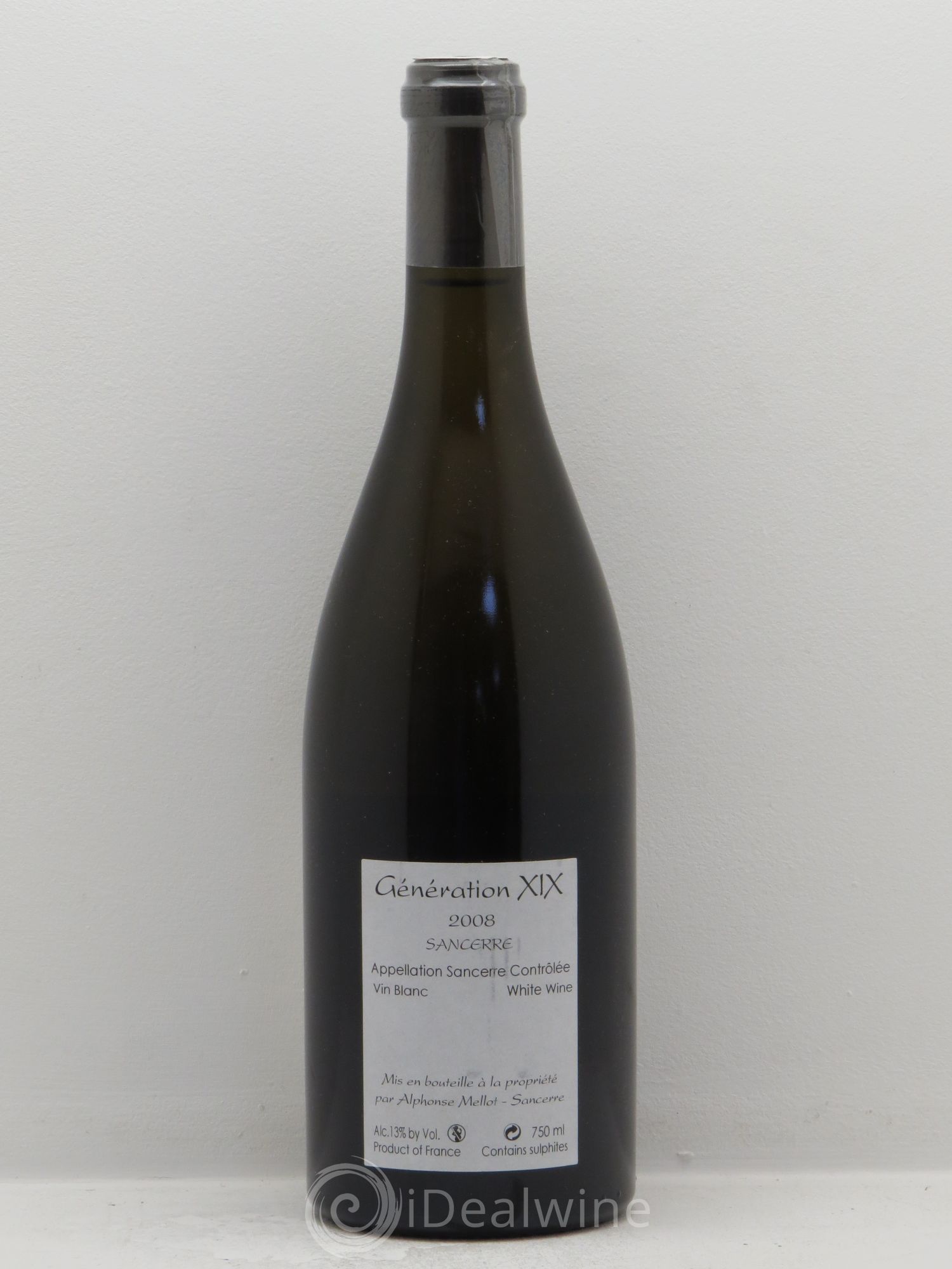Sancerre Génération XIX Alphonse Mellot (sans prix de réserve) 2008 - Lot de 1 bouteille - 1