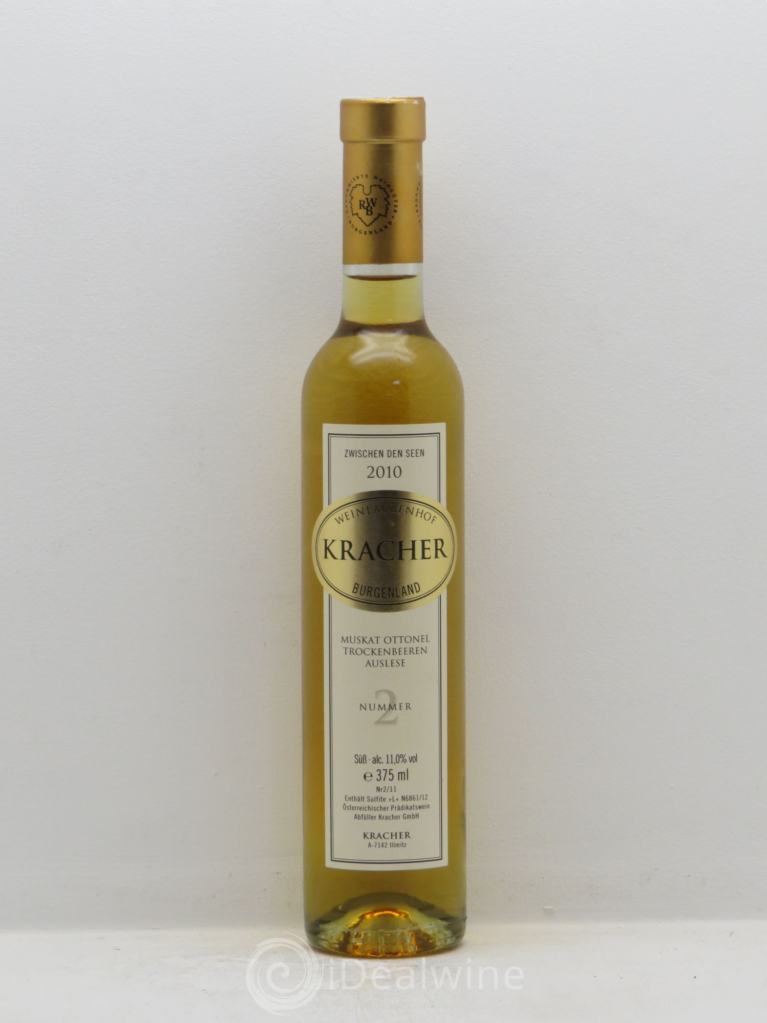 Autriche Kracher Muskat Ottonel Trockenbauer Auslese Nummer 2 (sans prix de réserve) 2010 - Posten von 1 Demi-Flasche - 0