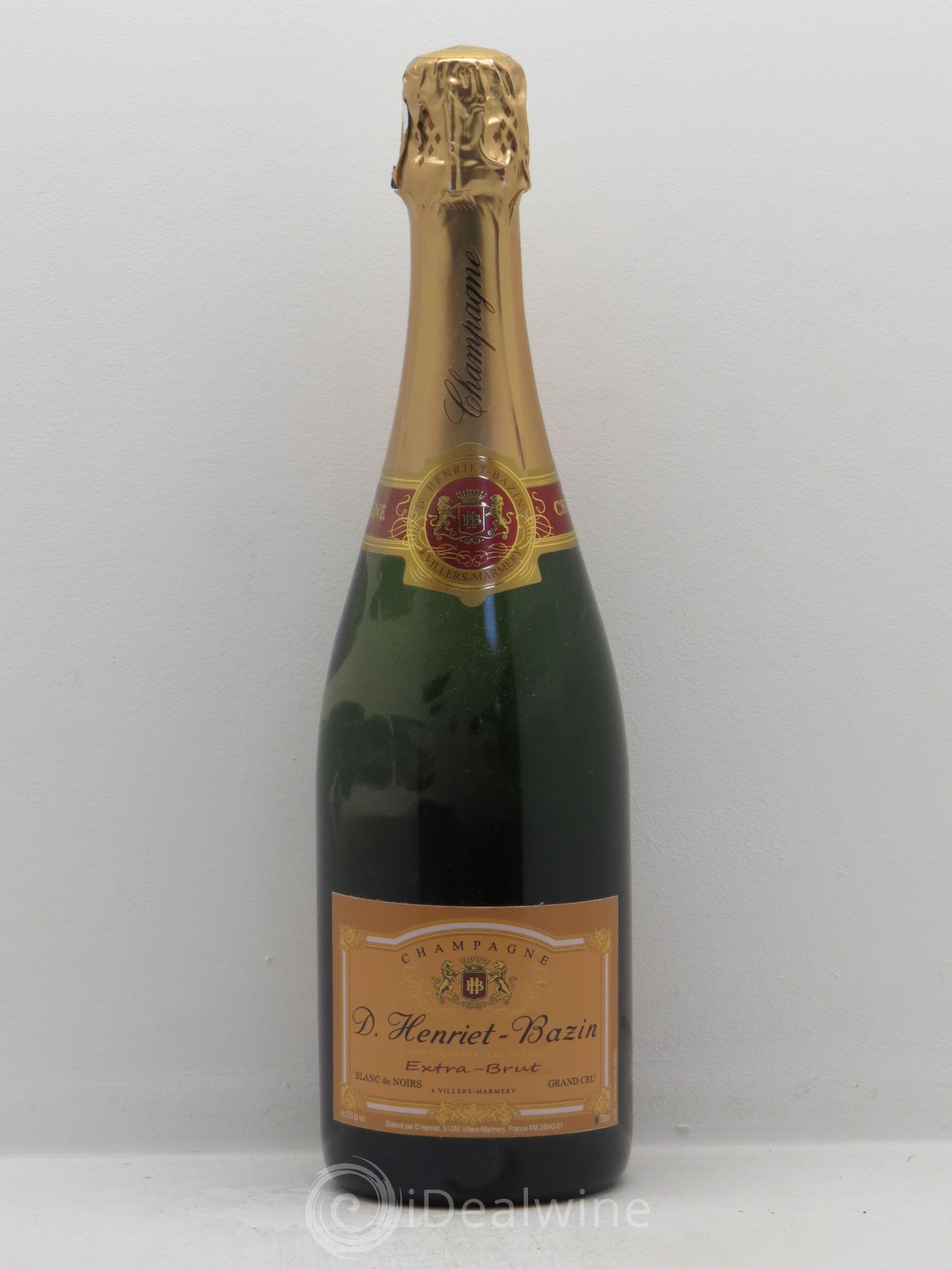 Champagne Henriet Bazin Extra Brut Blanc de Noirs (sans prix de réserve) - Posten von 1 Flasche - 0