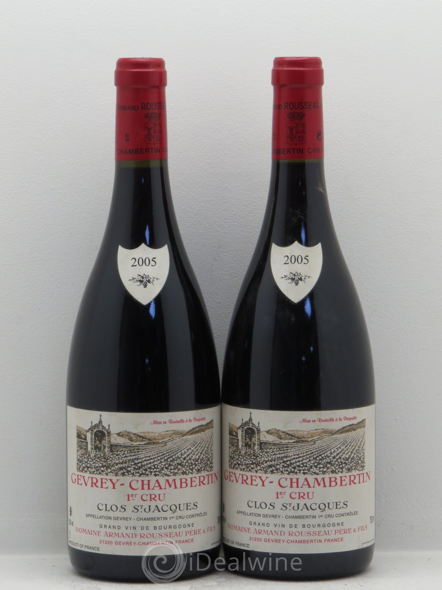 Gevrey-Chambertin 1er Cru Clos Saint-Jacques Armand Rousseau (Domaine) 2005 - Lot de 2 bouteilles - 0