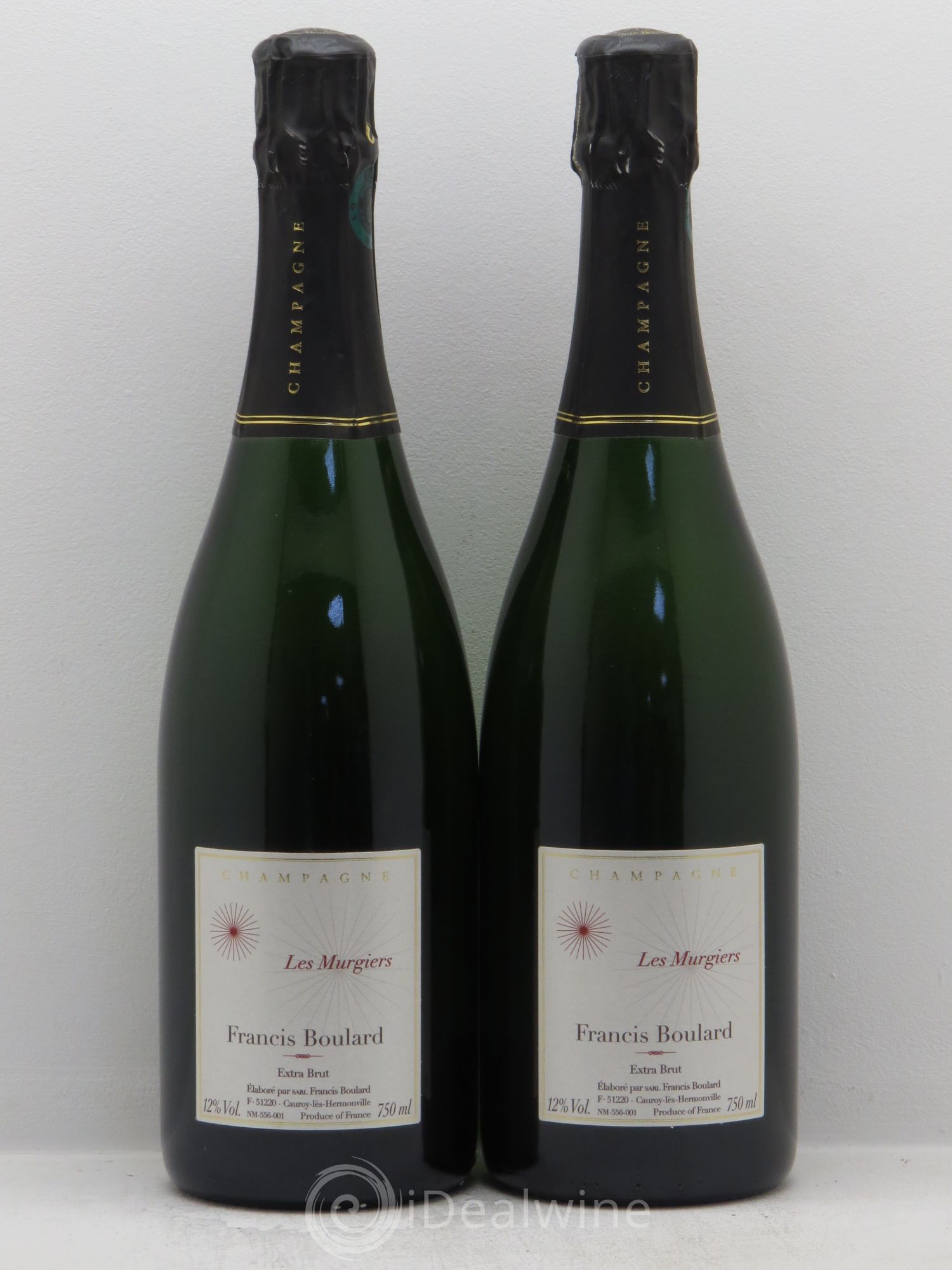 Les Murgiers Blanc de Noirs Extra-Brut Francis Boulard degustation hk - Lot de 2 bouteilles - 0
