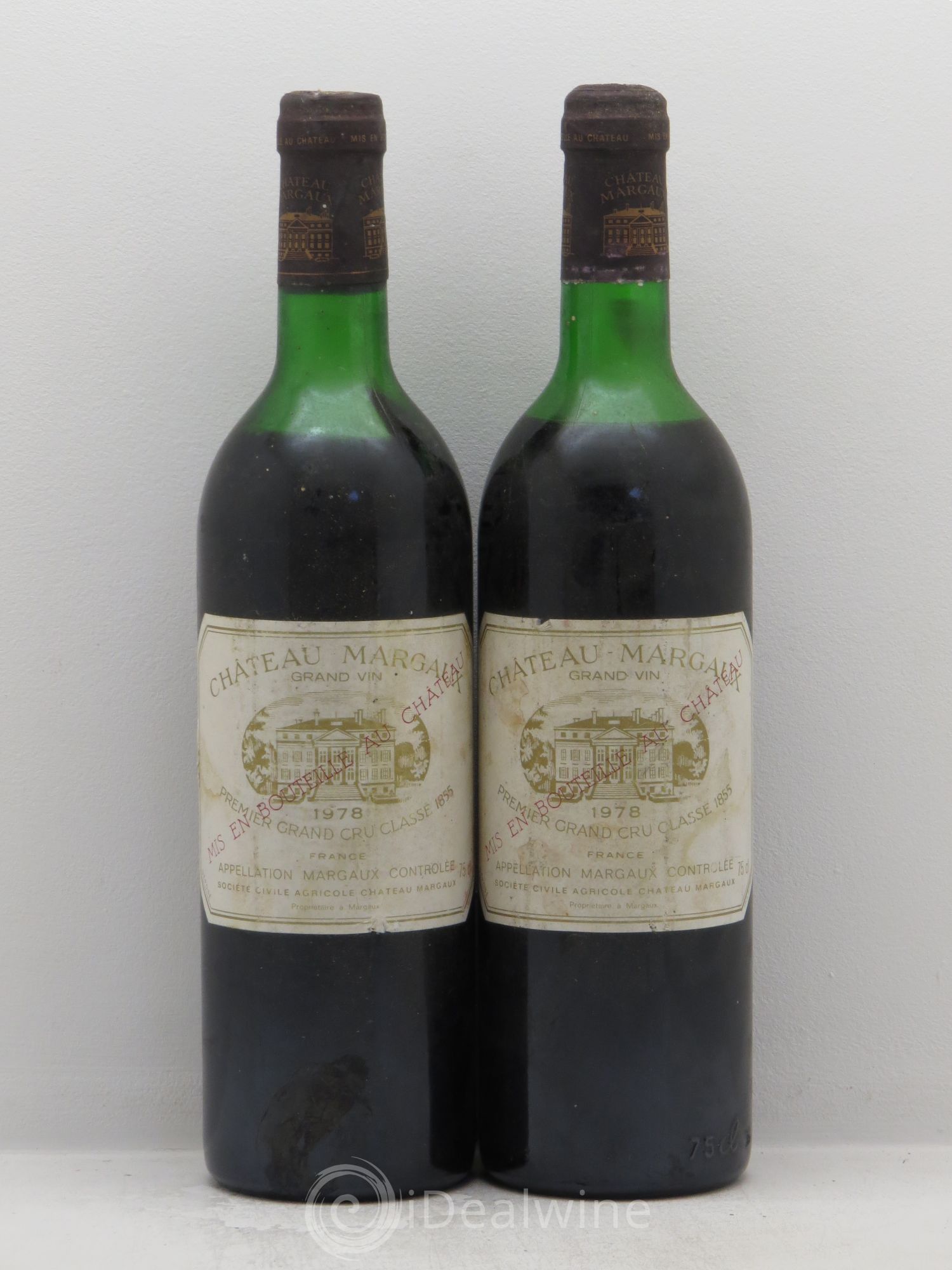 Château Margaux 1er Grand Cru Classé 1978 - Lot de 2 bouteilles - 0