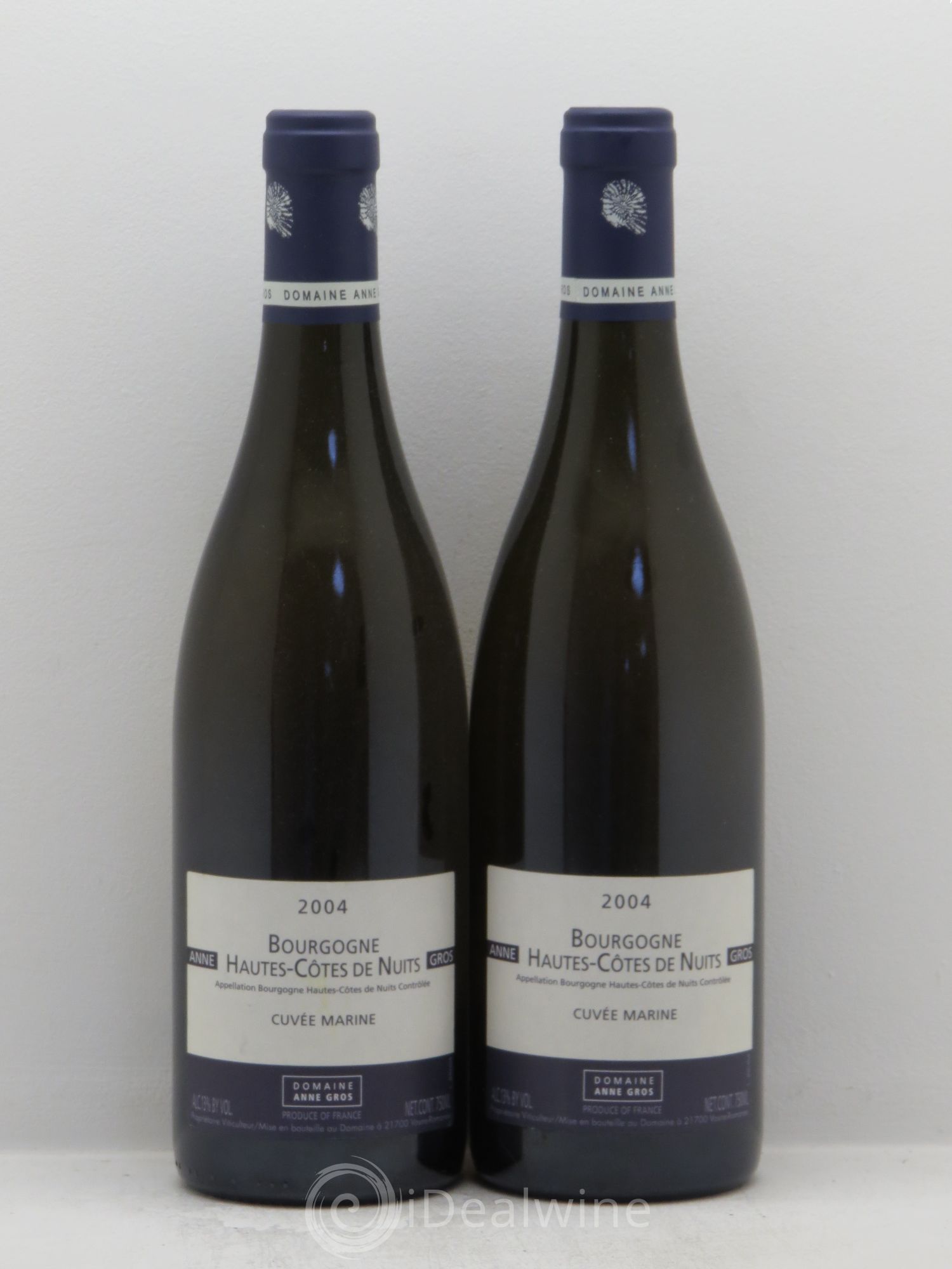 Hautes-Côtes de Nuits Cuvée Marine A.Gros (sans prix de réserve) 2004 - Posten von 2 Flaschen - 0