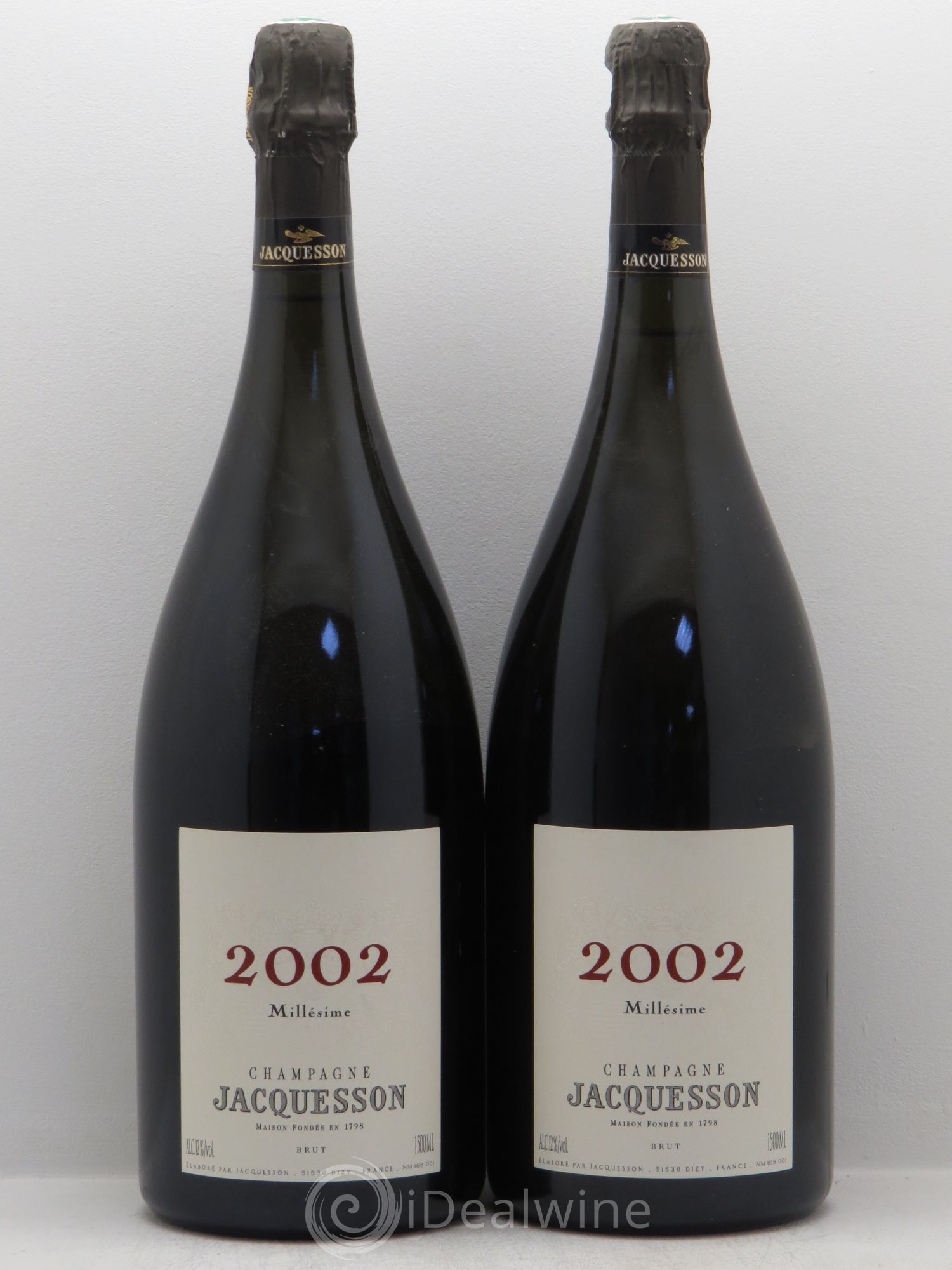 Millésimé Jacquesson (sans prix de réserve) 2002 - Lot de 2 magnums - 0