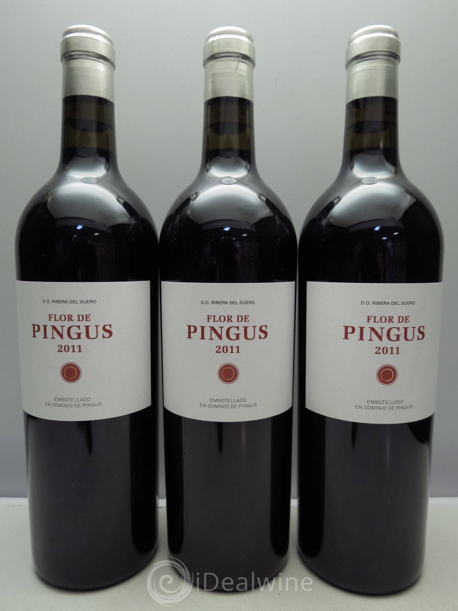 Ribera Del Duero Flor de Pingus Dominio de Pingus - Peter Sisseck (sans prix de réserve) 2011 - Lot de 3 bouteilles - 0