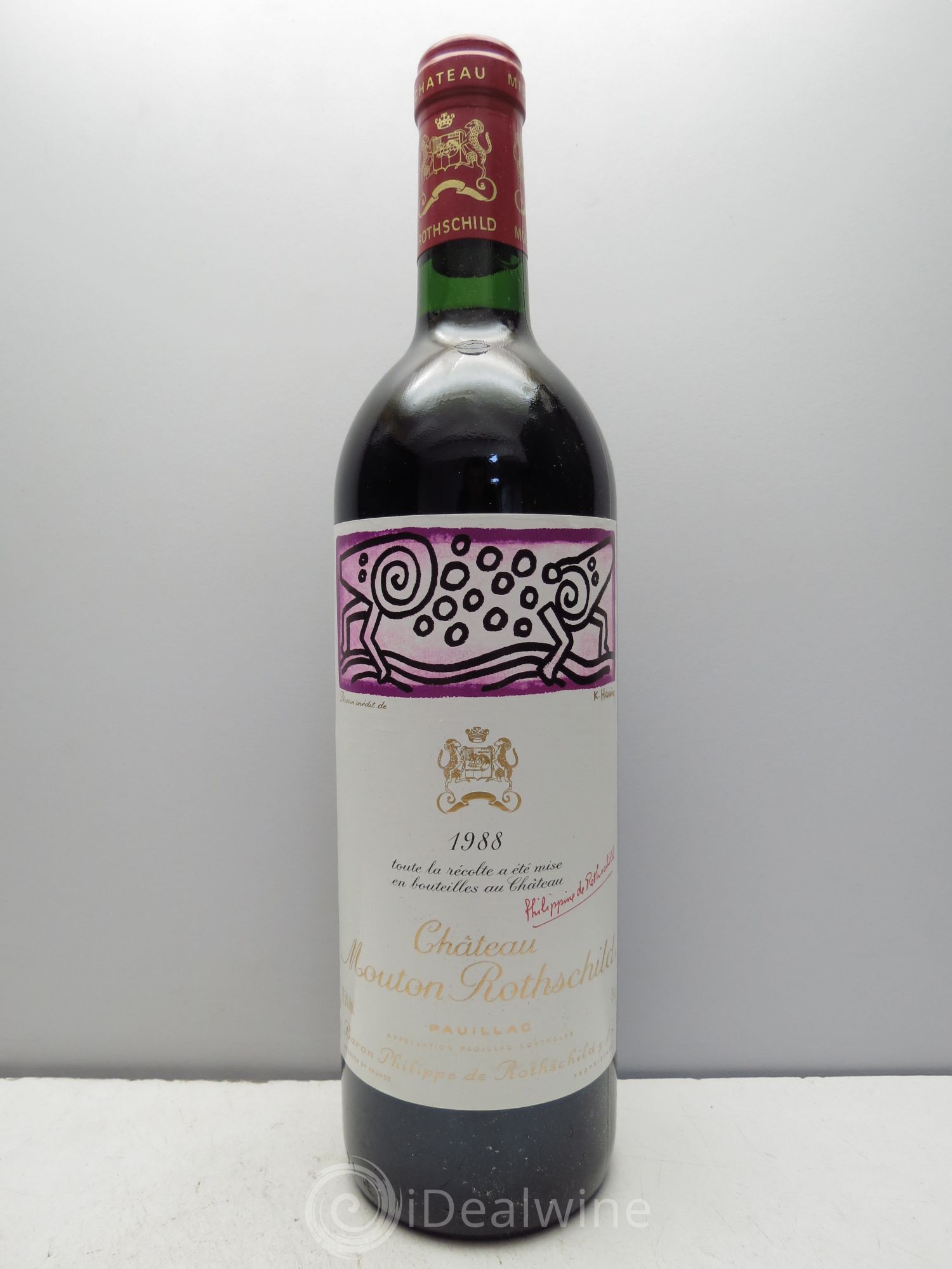 Château Mouton Rothschild 1er Grand Cru Classé (sans prix de réserve) 1988 - Lot de 1 bouteille - 0