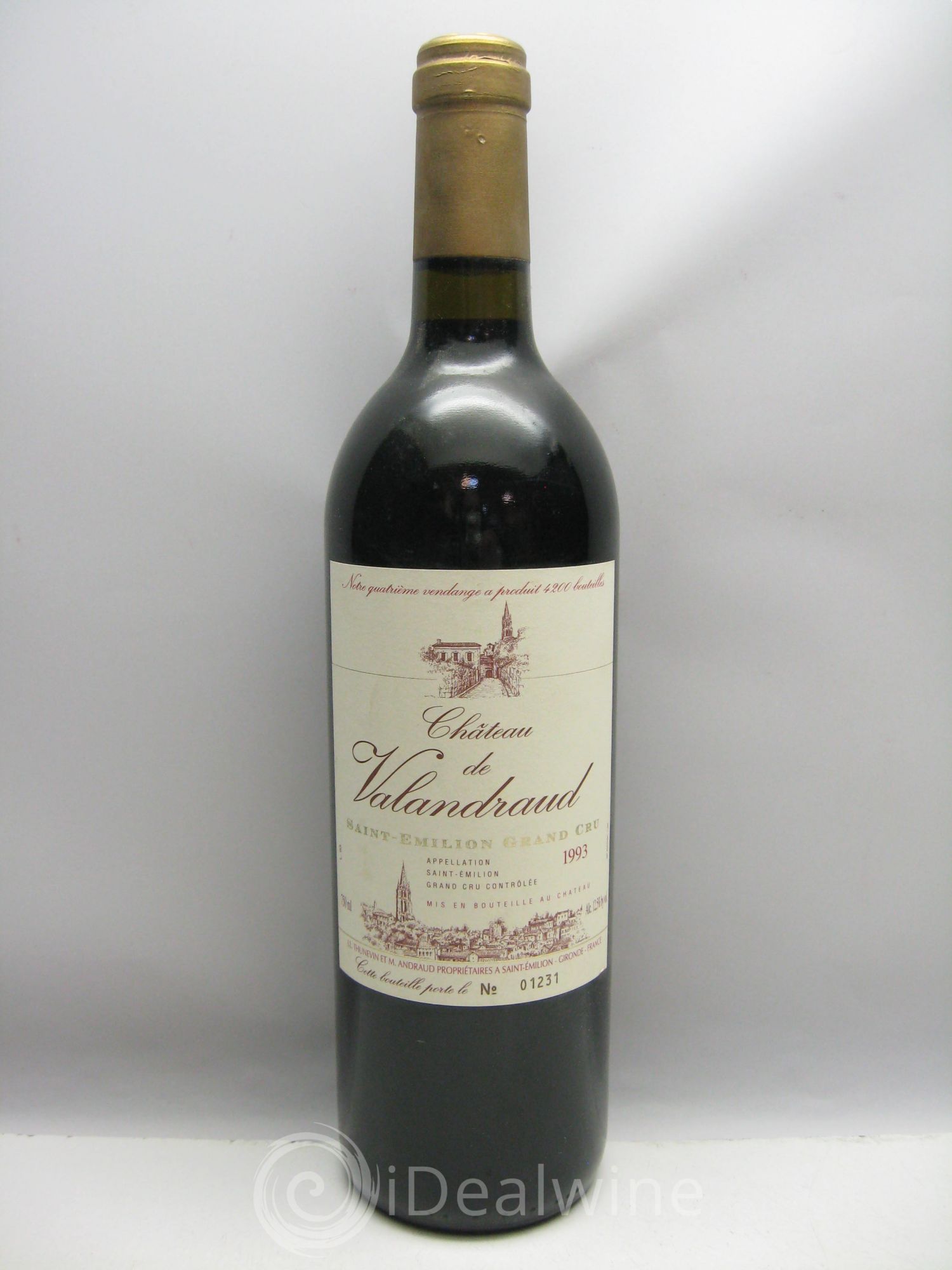 Château de Valandraud (sans prix de réserve) 1993 - Lot de 1 bouteille - 0