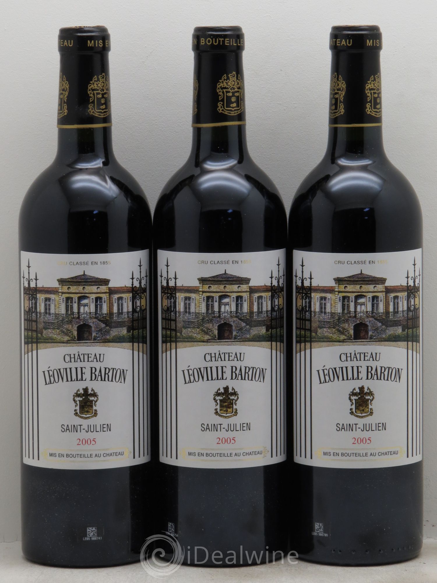 Château Léoville Barton 2ème Grand Cru Classé (sans prix de réserve) 2005 - Lot de 3 bouteilles - 0