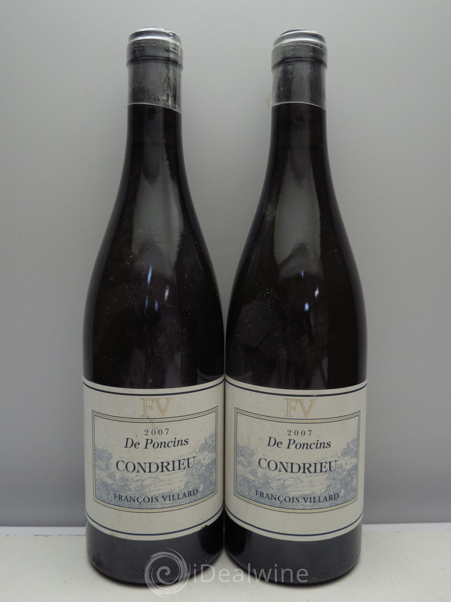 Condrieu Deponcins François Villard (sans prix de réserve) 2007 - Lot de 2 bouteilles - 0