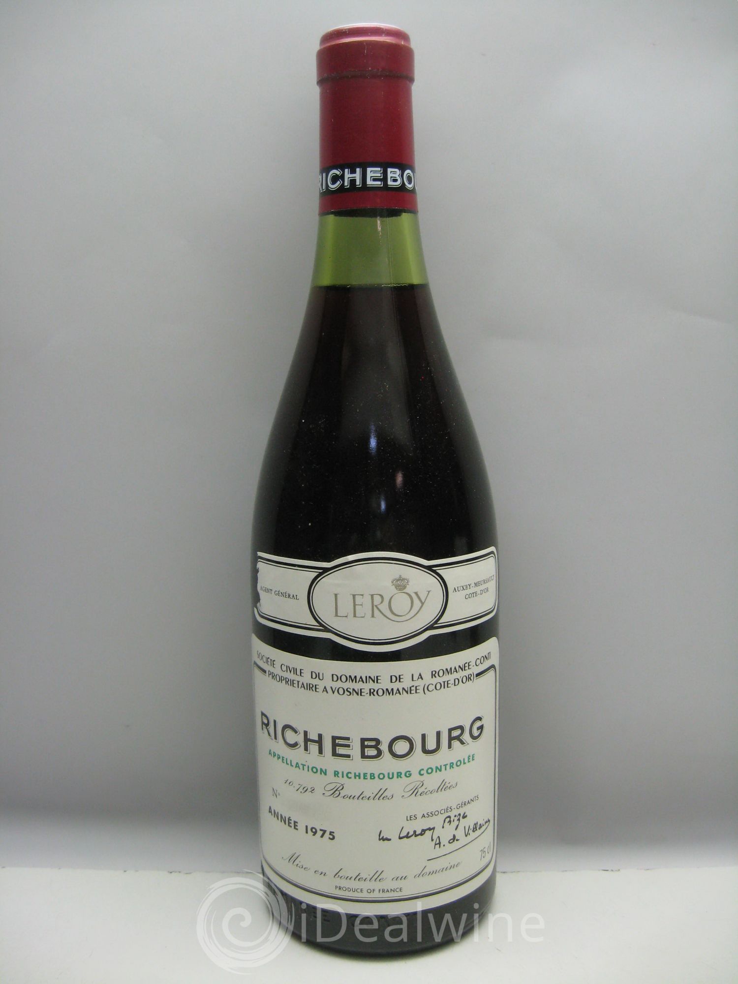Richebourg Grand Cru Domaine de la Romanée-Conti 1975 - Lot de 1 bouteille - 0
