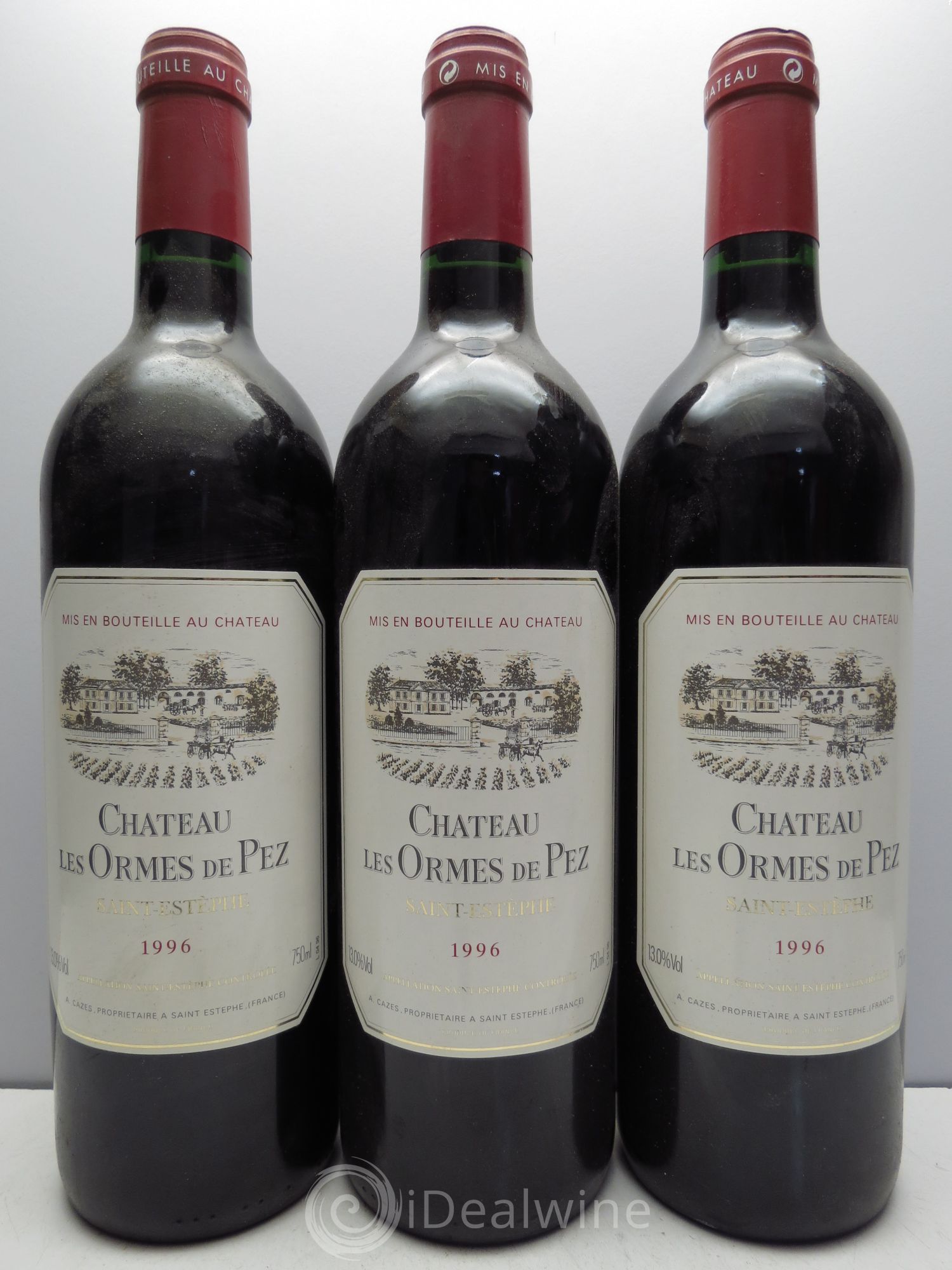 Château les Ormes de Pez (sans prix de réserve) 1996 - Lot de 3 bouteilles - 0