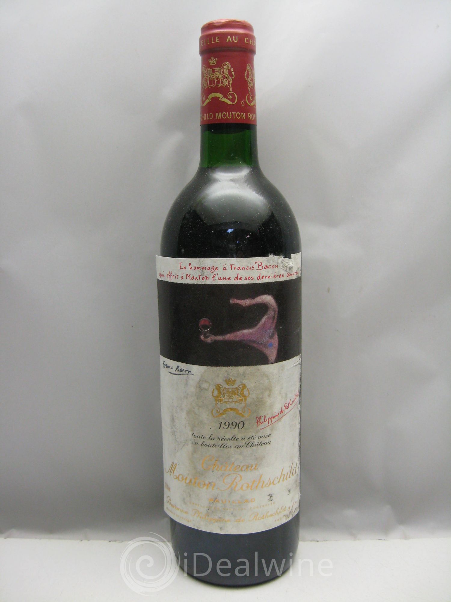 Château Mouton Rothschild 1er Grand Cru Classé 1990 - Lot de 1 bouteille - 0