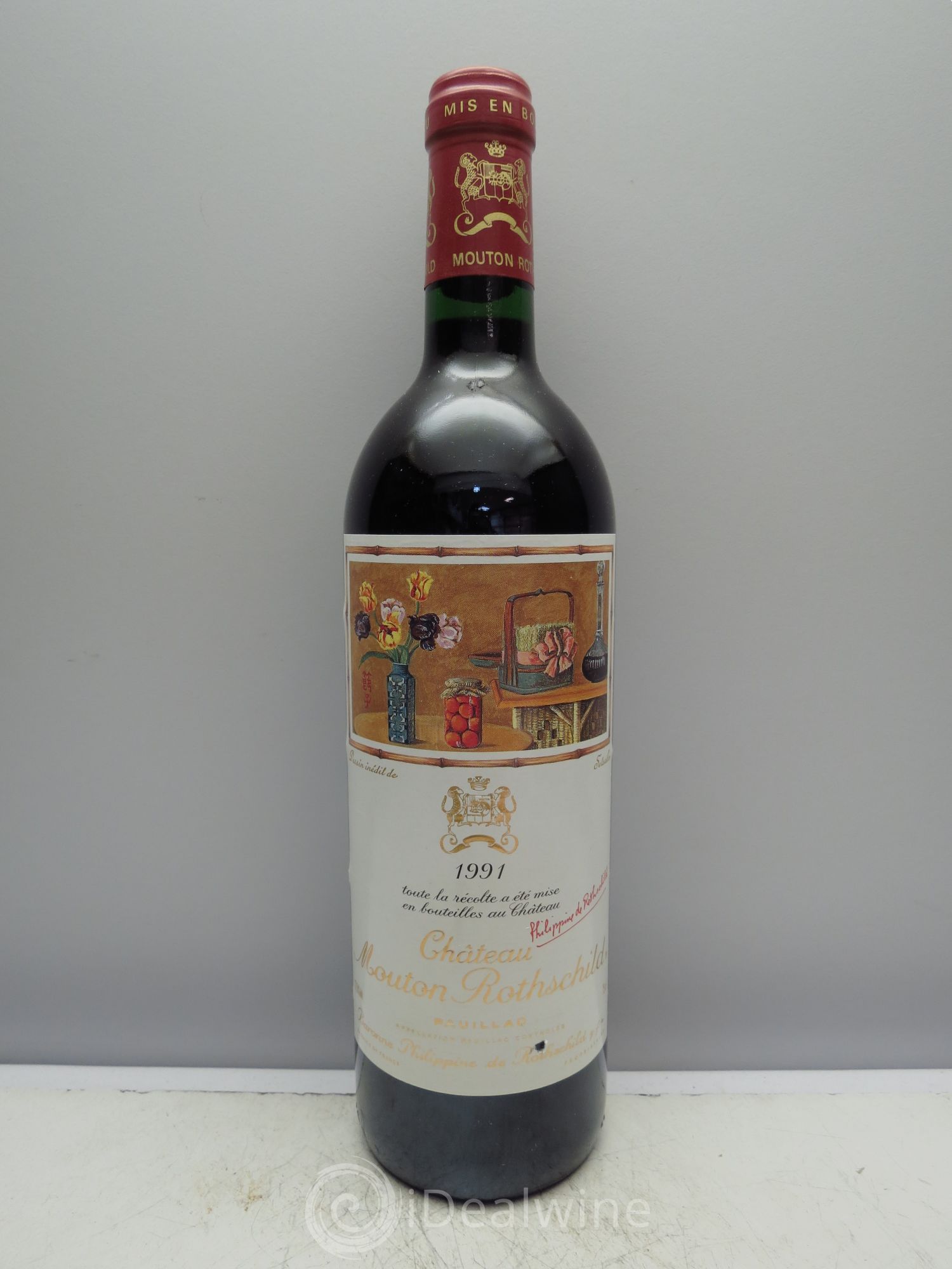 Château Mouton Rothschild 1er Grand Cru Classé (sans prix de réserve) 1991 - Lot de 1 bouteille - 0