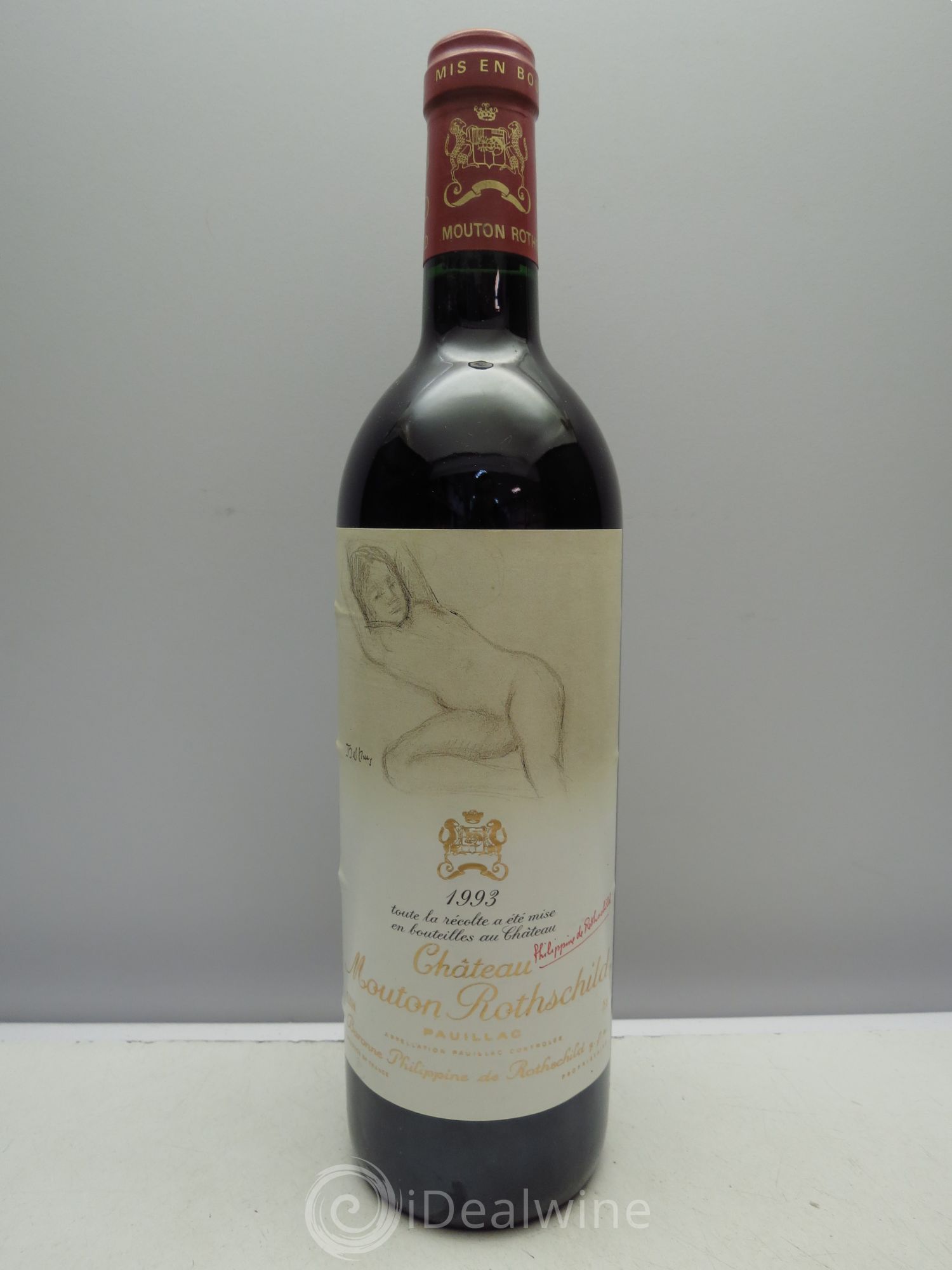 Château Mouton Rothschild 1er Grand Cru Classé (sans prix de réserve) 1993 - Lot de 1 bouteille - 0