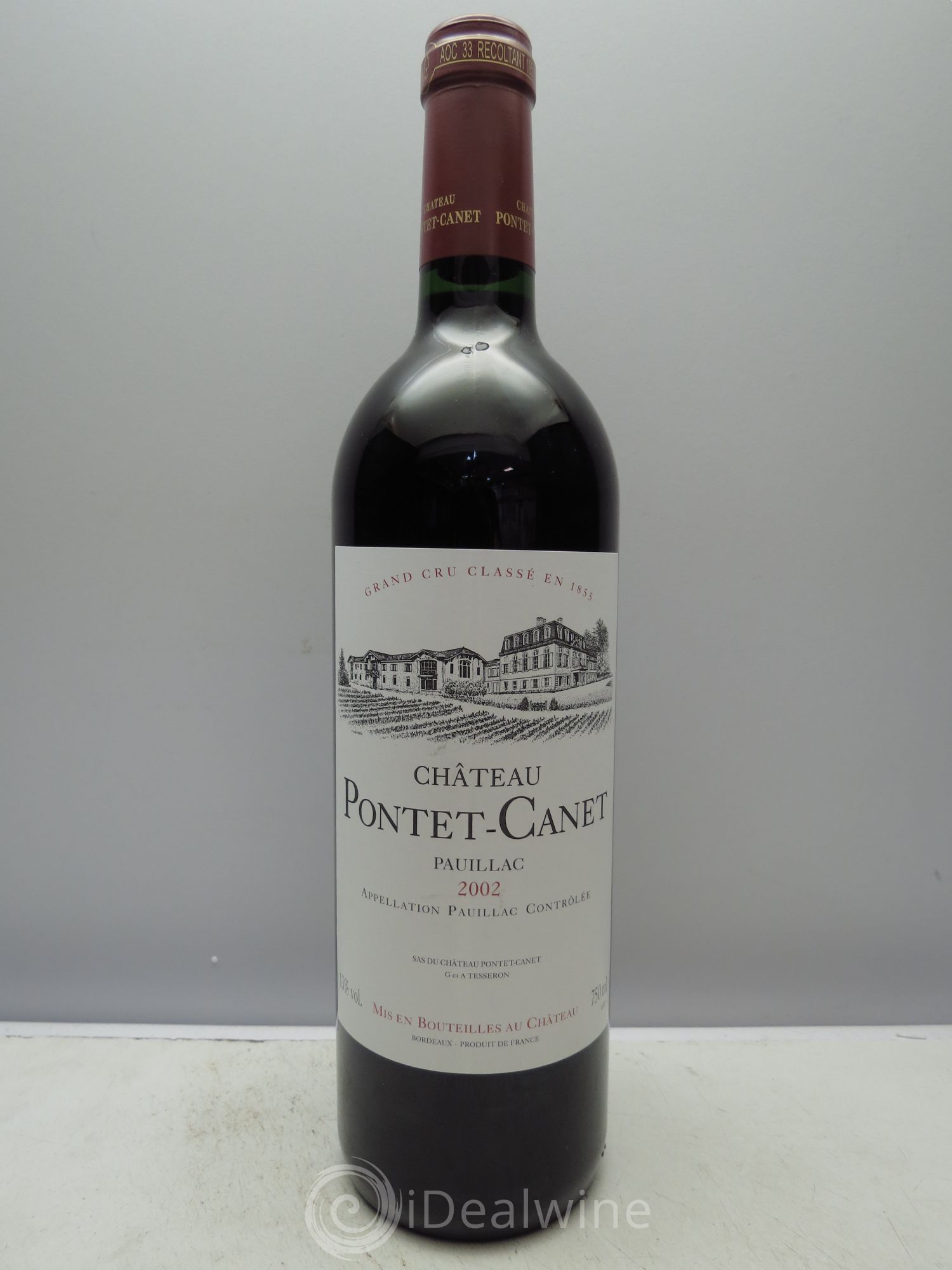 Château Pontet Canet 5ème Grand Cru Classé 2002 - Lot de 12 bouteilles - 0