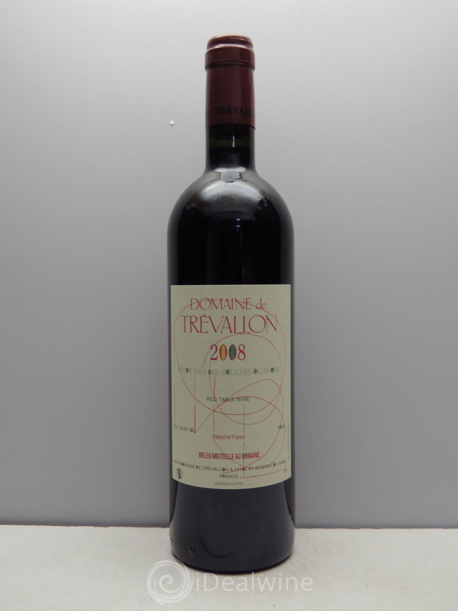 VDP Bouches du Rhône Trévallon (Domaine de) Eloi Dürrbach 2008 - Lot de 6 bouteilles - 0