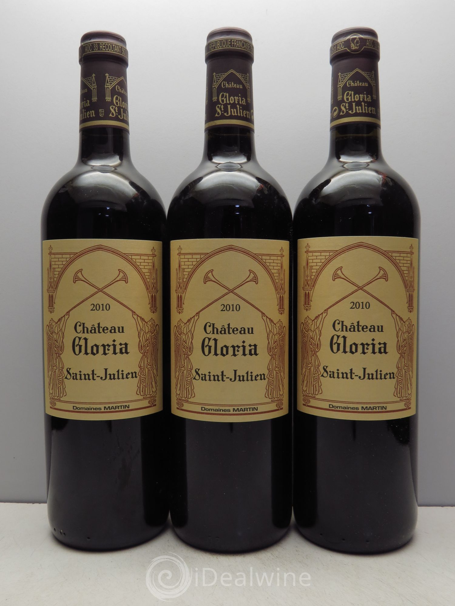 Château Gloria (sans prix de réserve) 2010 - Lot de 3 bouteilles - 0