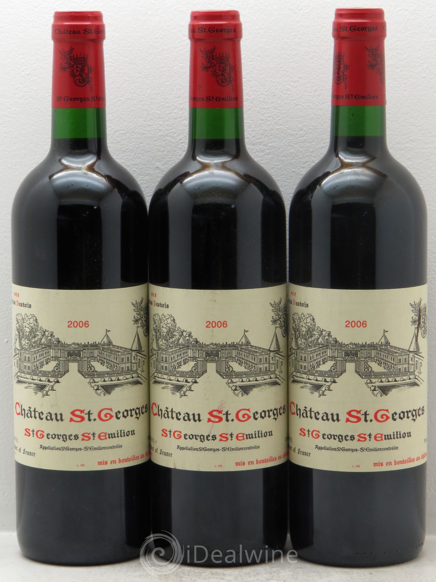 Château Saint-Georges (sans prix de réserve) 2006 - Lot de 3 bouteilles - 0