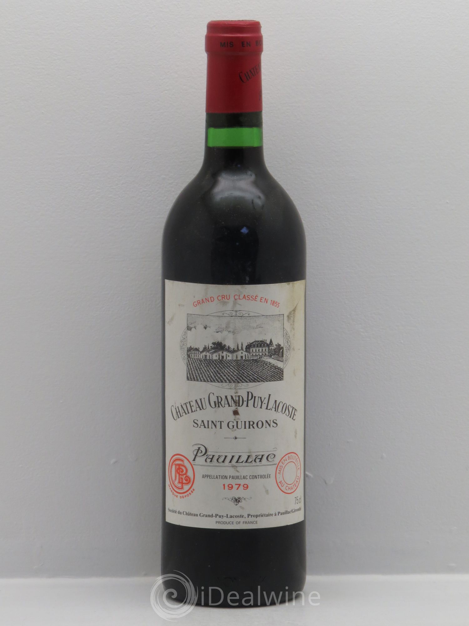 Château Grand Puy Lacoste 5ème Grand Cru Classé (sans prix de réserve) 1979 - Lot de 1 bouteille - 0