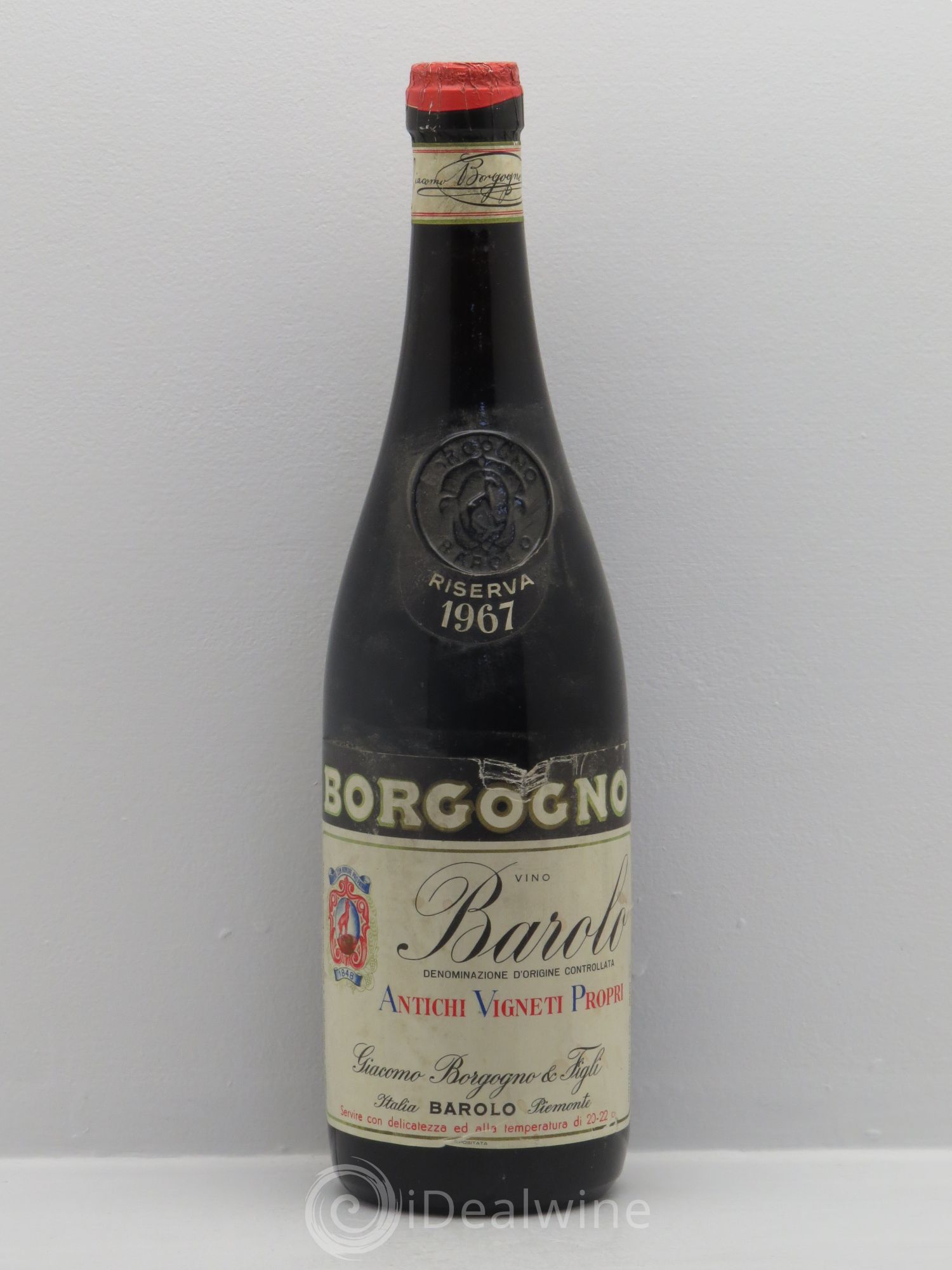Barolo Borgogno Riserva (sans prix de réserve) 1967 - Lot de 1 bouteille - 0